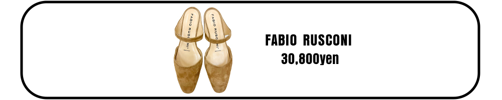 FABIO RUSCONIストラップパンプス