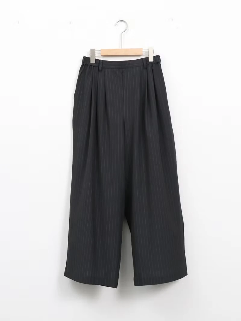 LONG WIDE PANTS - Stripe
