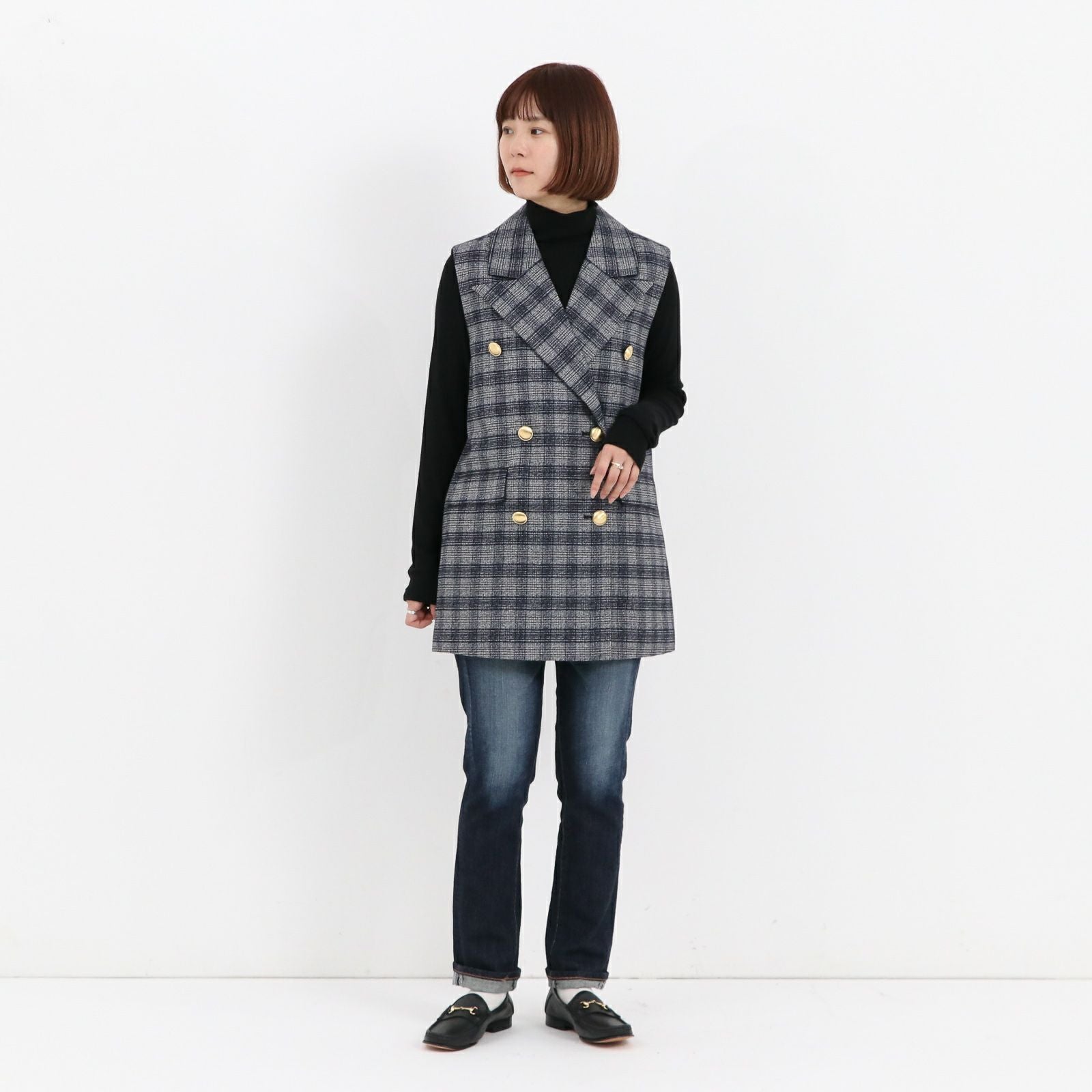 その他 Hana SOMETHING ] HANA TAPERED STRAIGHT
