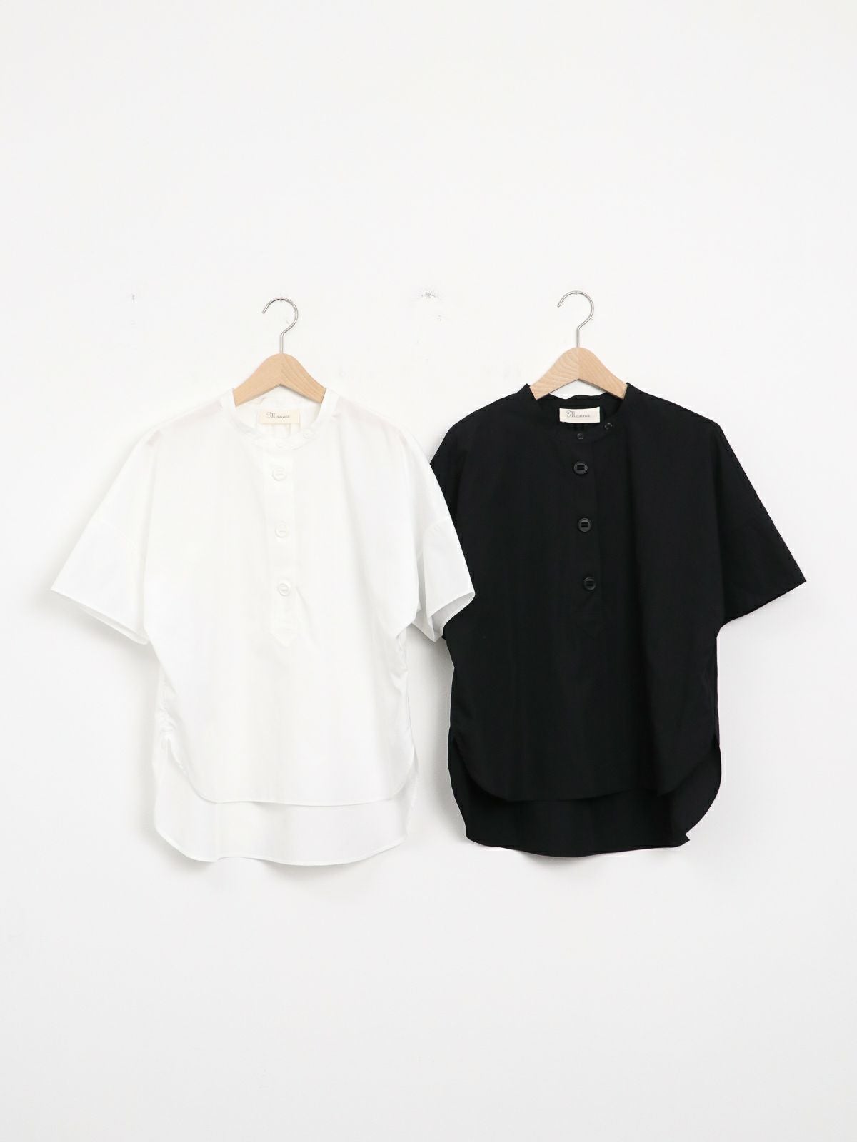 Manna ] パラシュート釦スタンドカラーシャツ | FUKAYA FASHION STORES