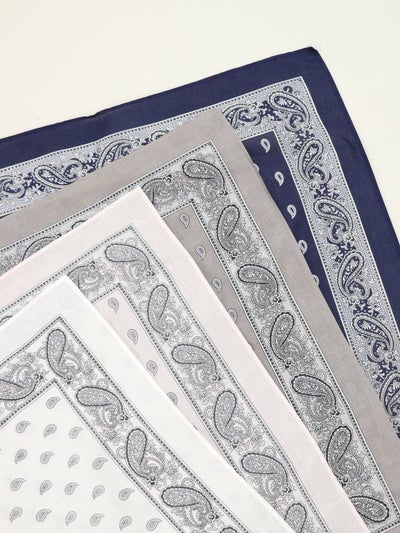 GLARNER TUECHLI Bandana - PAISLEY Navy