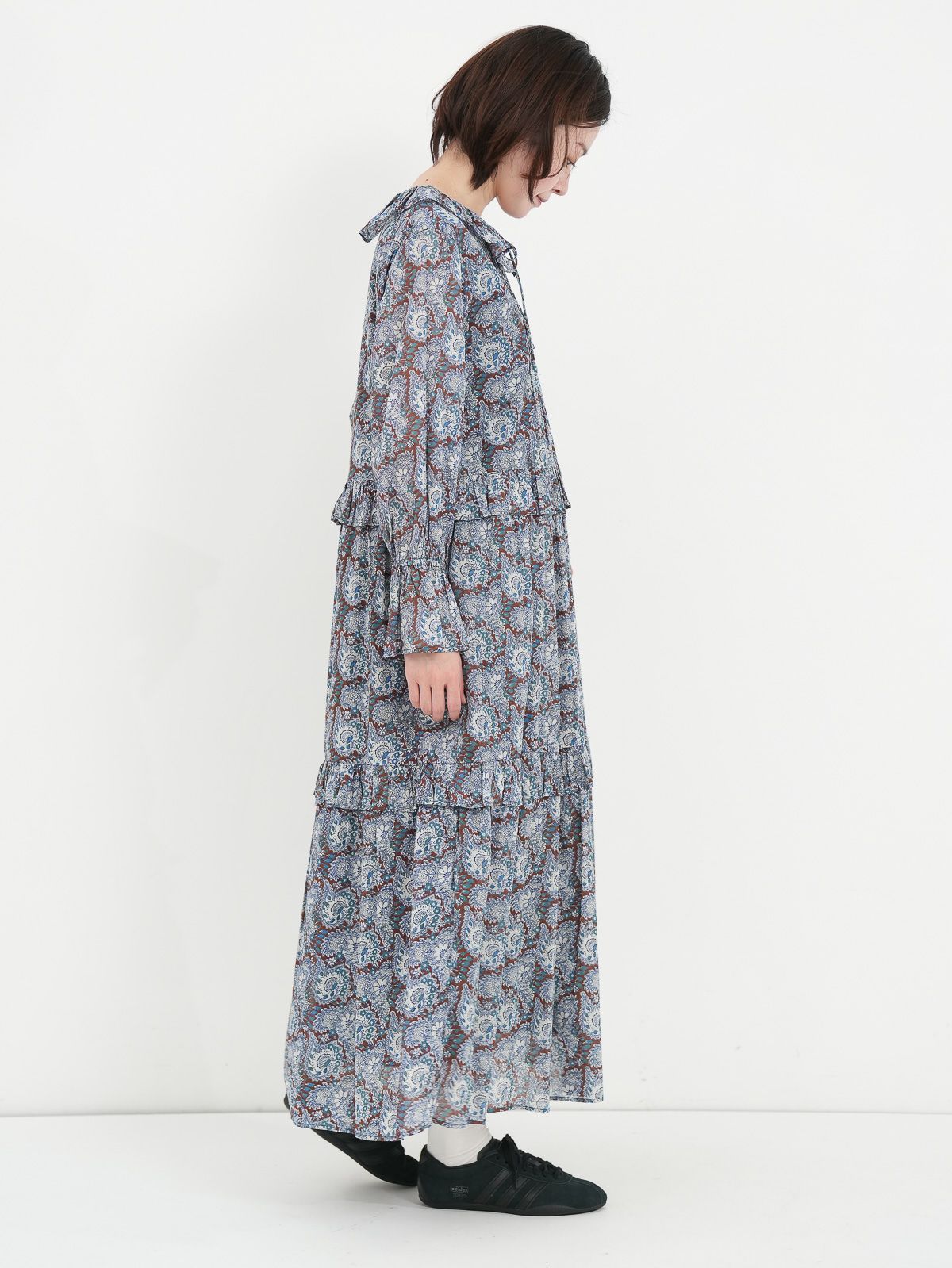 ne Quittez pas ] COTTON ORGANZA PAISLEY DRESS / ペイズリードレス