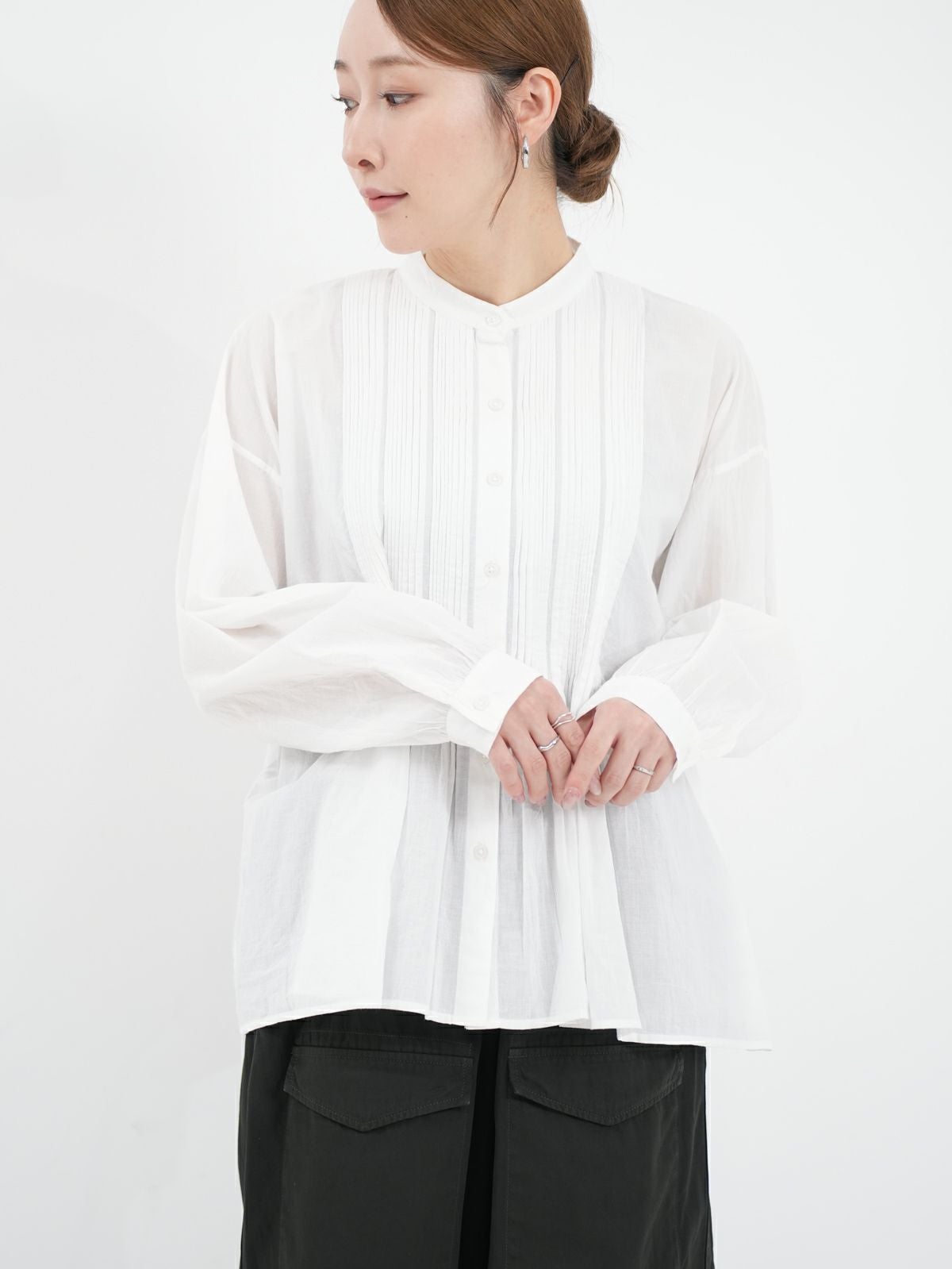 maison de soil ] フレアギャザーブラウス | FUKAYA FASHION STORES ONLINE