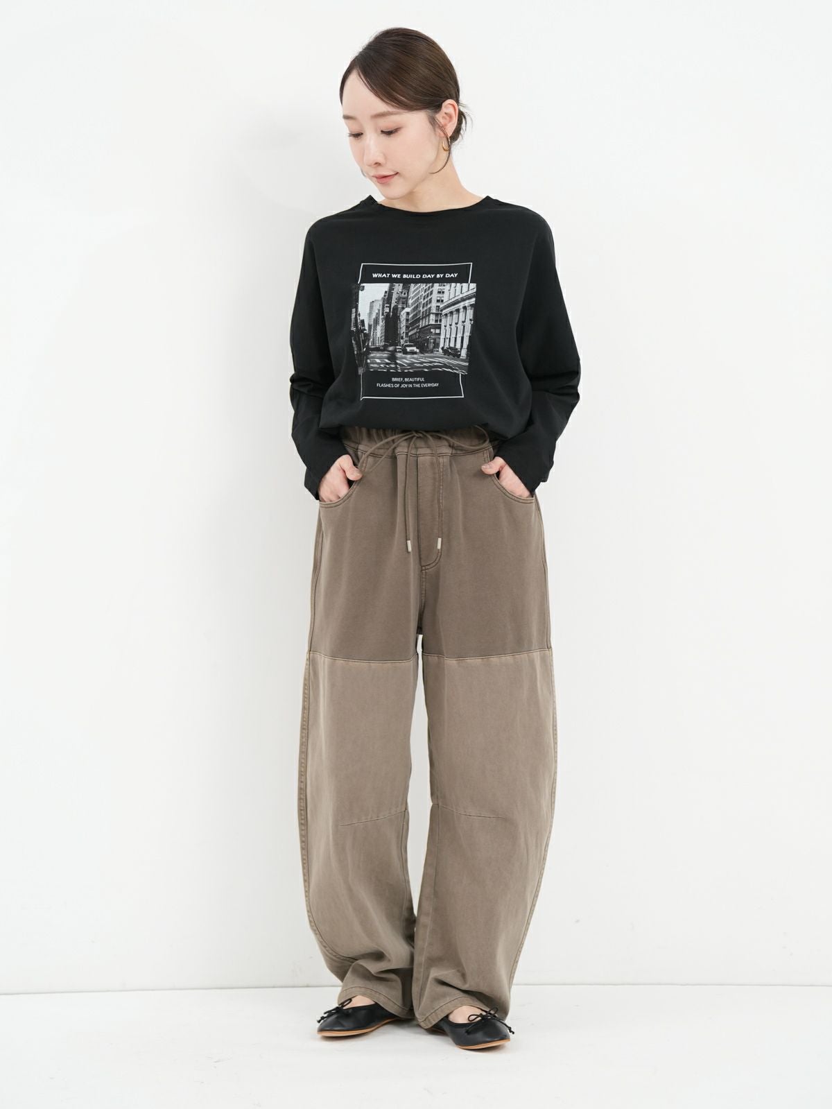 Dignite Collier ] ガーメントダイ切替パンツ | FUKAYA FASHION STORES