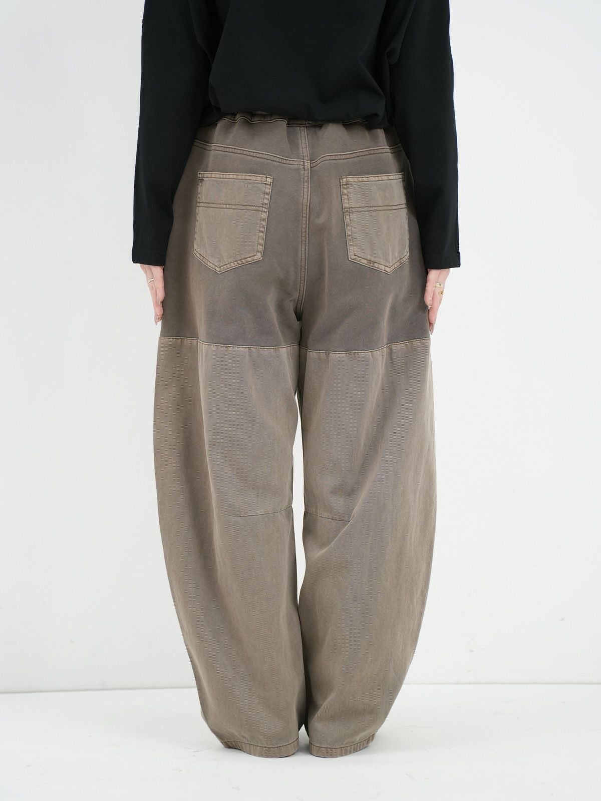 Dignite collier ガーメントダイ 切替パンツ Dignite Collier ] ガーメントダイ切替パンツ | FUKAYA FASHION STORES