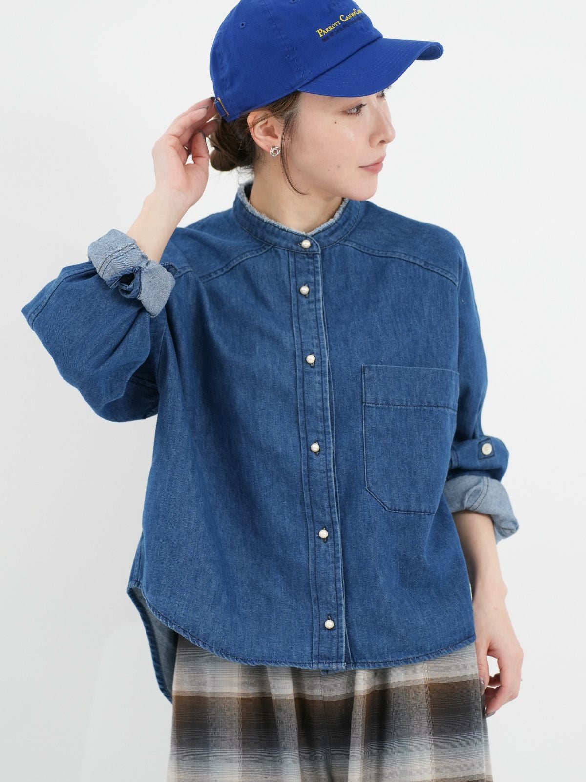 BLANC basque ] パールボタンデニムシャツ | FUKAYA FASHION STORES ONLINE