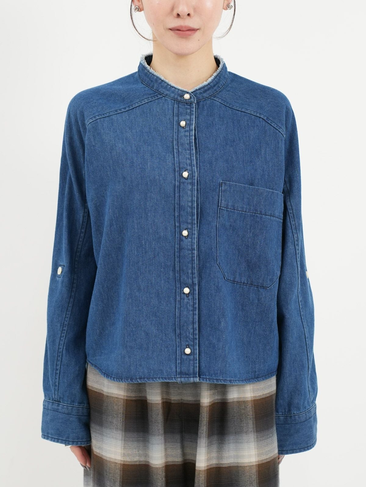 BLANC basque ] パールボタンデニムシャツ | FUKAYA FASHION STORES ONLINE