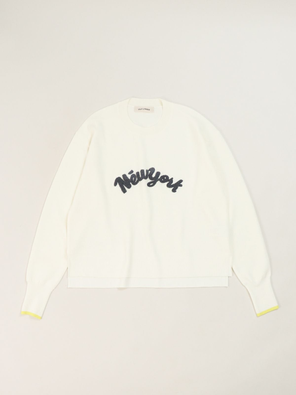 まめピッピ様・リリーリン柔らかニット(ライトグレー) LILLY LYNQUE ] LOGO TOPS | FUKAYA FASHION STORES ONLINE