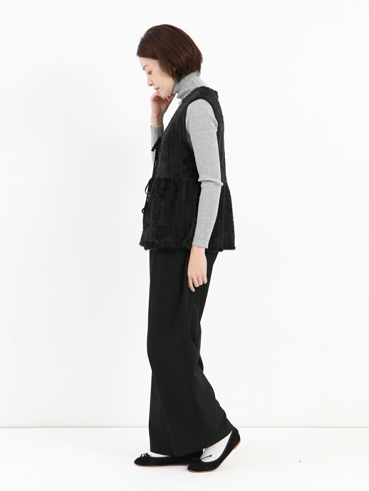trois ] セミワイドパンツ | FUKAYA FASHION STORES ONLINE