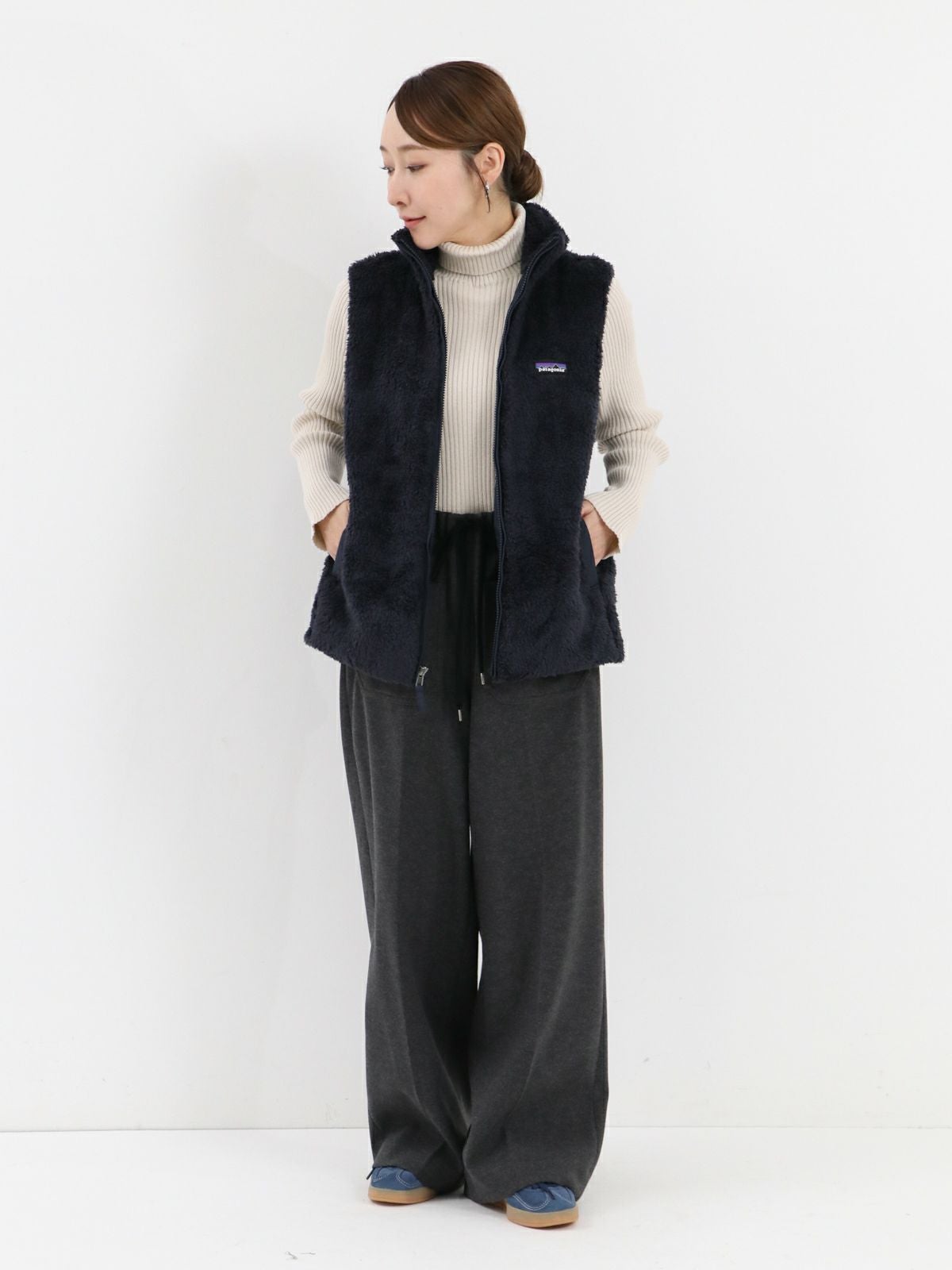 美品✨patagonia パタゴニア ロスガトス フリースベスト ブラック S Patagonia パタゴニア ロスガトスフリースベスト ブラック メンズ