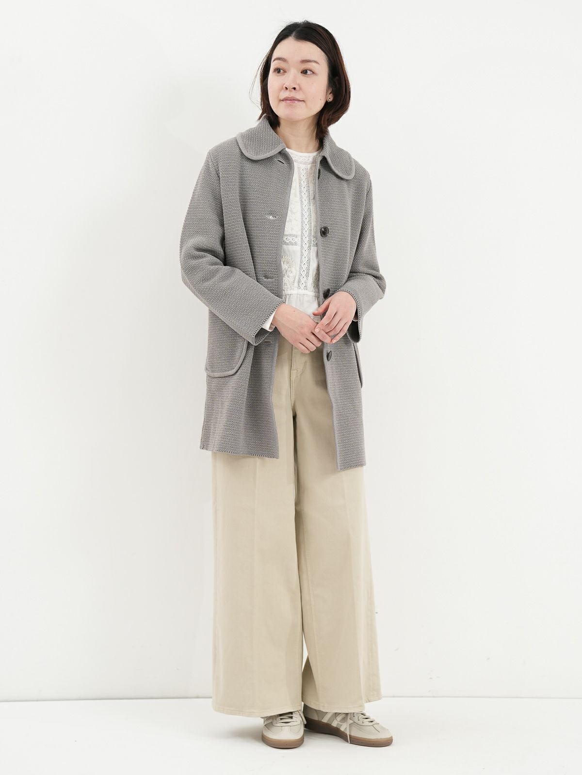 Manna ] ライトウェイト鹿の子ニットコート | FUKAYA FASHION STORES