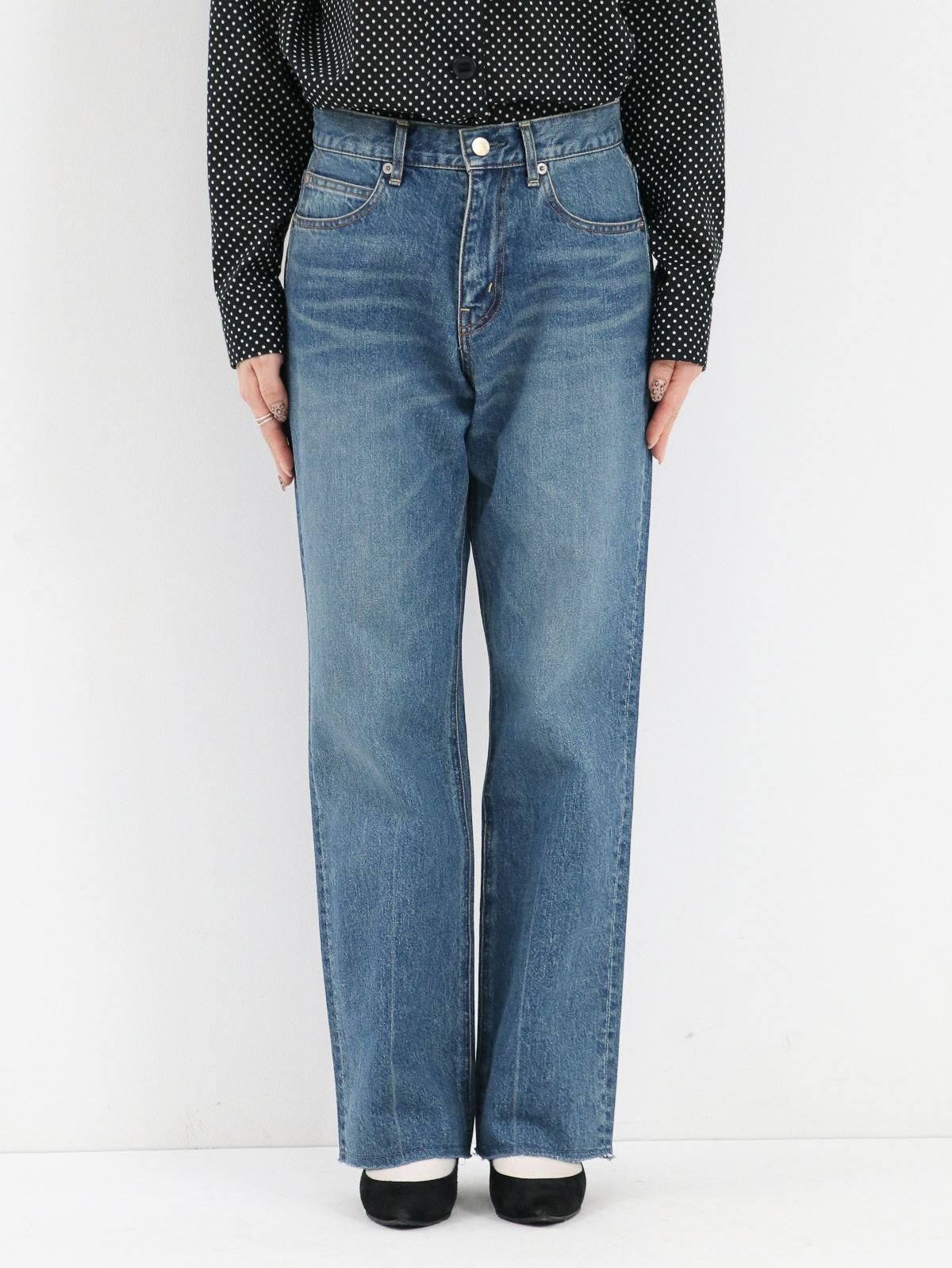 k*n様 ER Emma DENIM ブルーストレートデニム SERGE ] EMMA / ブルーデニム | FUKAYA FASHION STORES ONLINE
