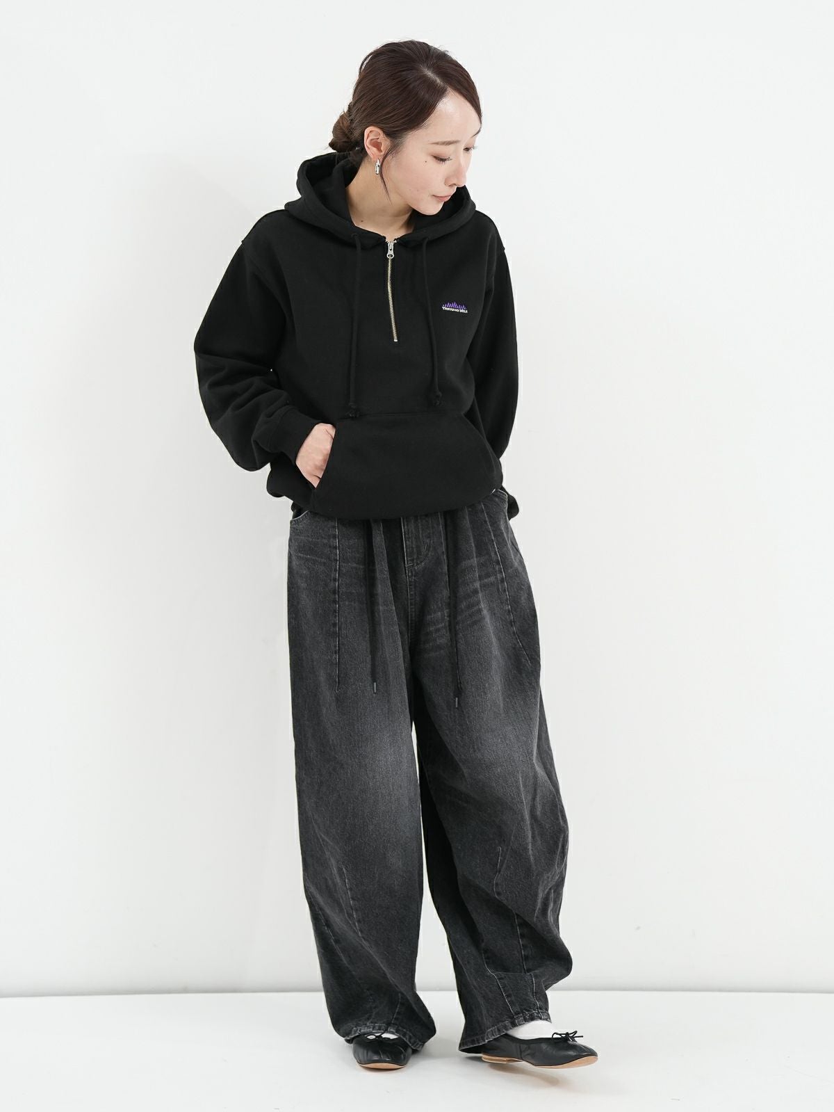 THOUSAND MILE ] HALF ZIP PARKER / ハーフジップパーカー | FUKAYA
