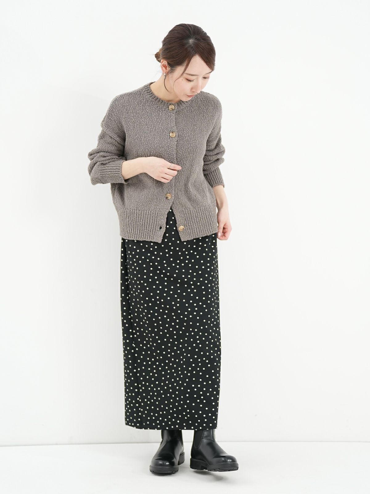 model : 157cm 着用サイズ : 36