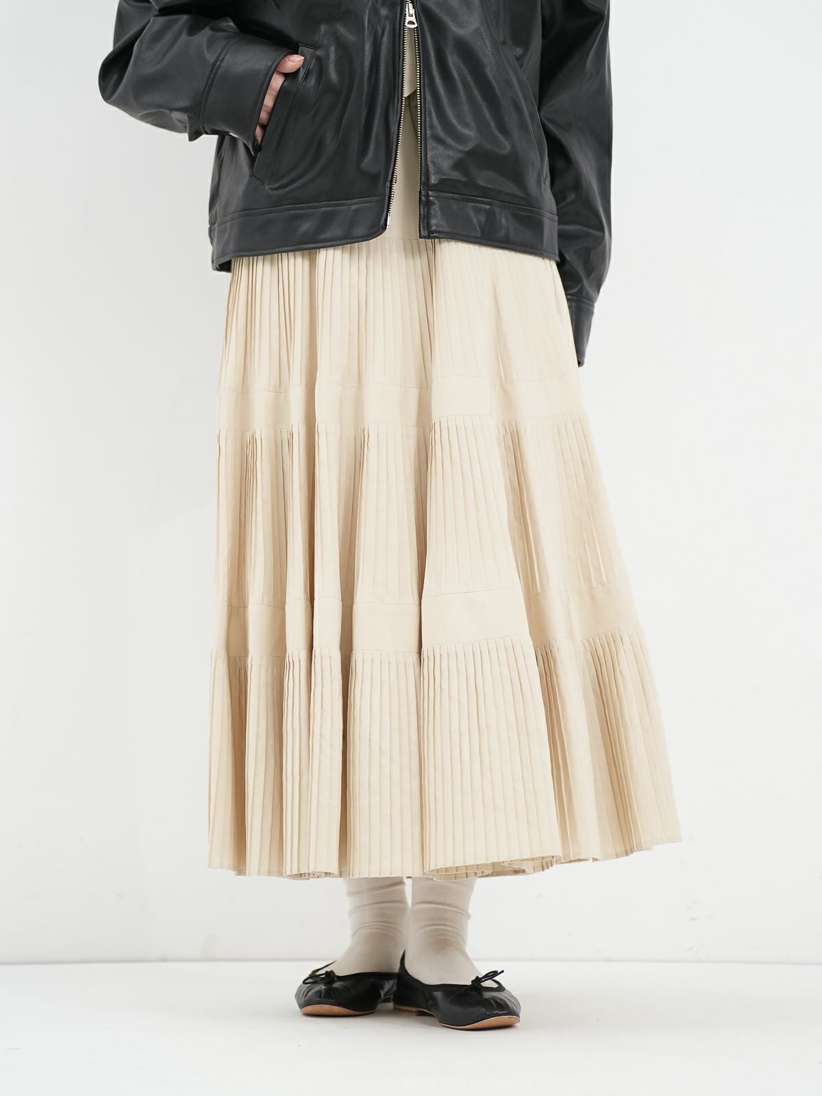 Dignite collier ] 3段プリーツスカート | FUKAYA FASHION STORES ONLINE