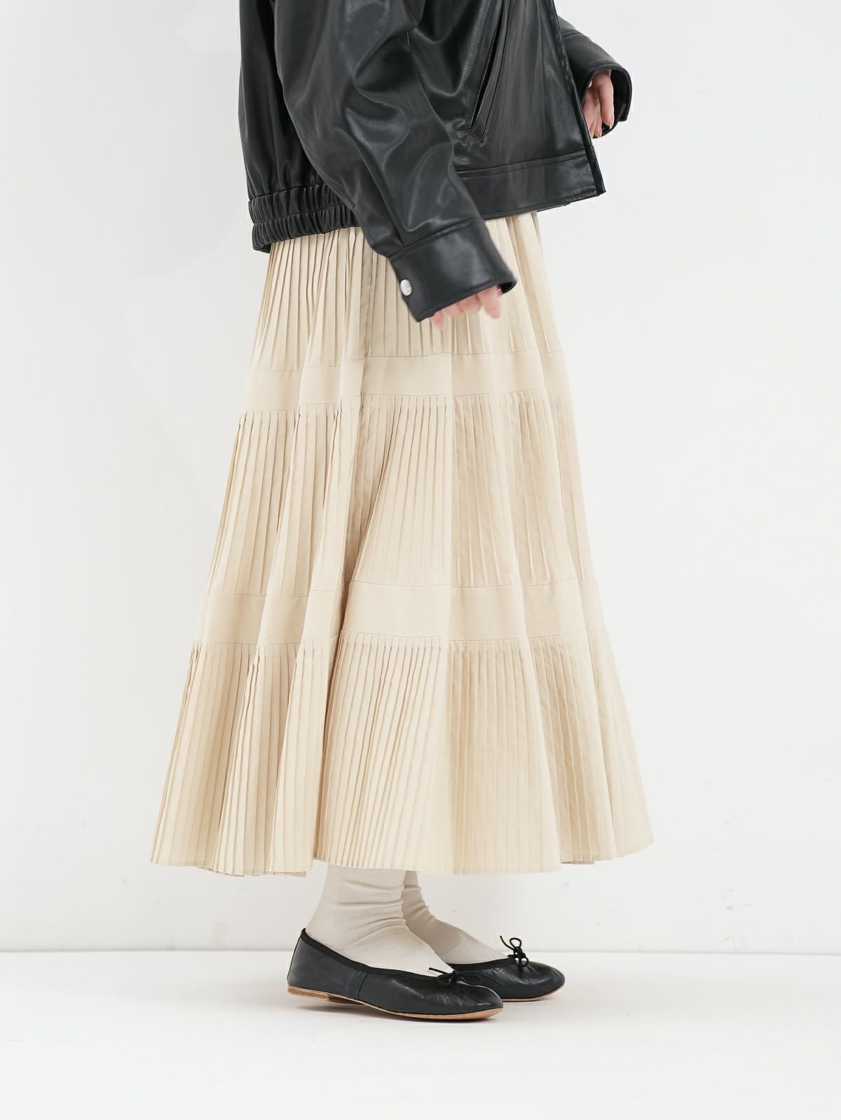 Dignite collier ] 3段プリーツスカート | FUKAYA FASHION STORES ONLINE