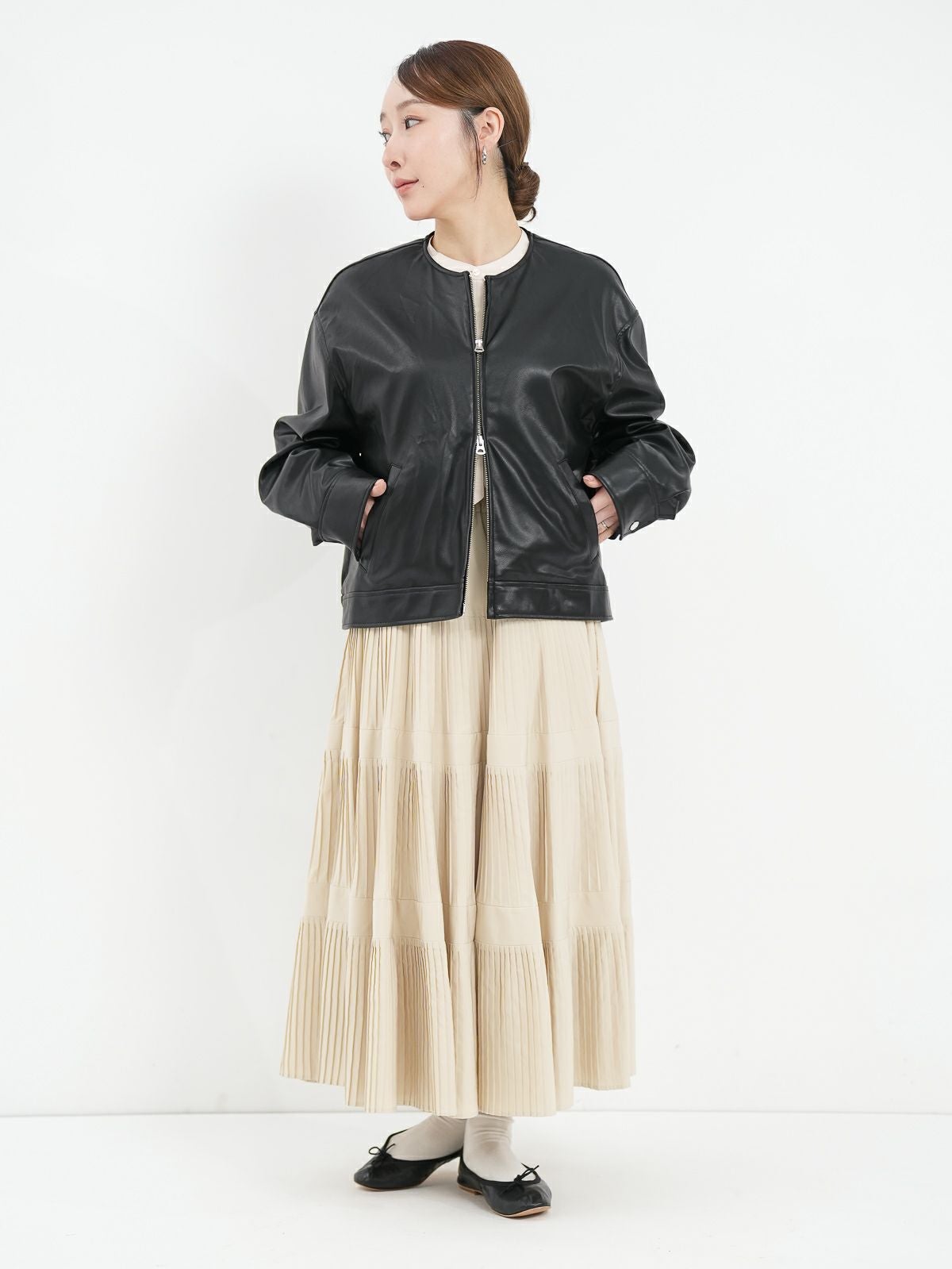 Dignite collier ] 3段プリーツスカート | FUKAYA FASHION STORES ONLINE