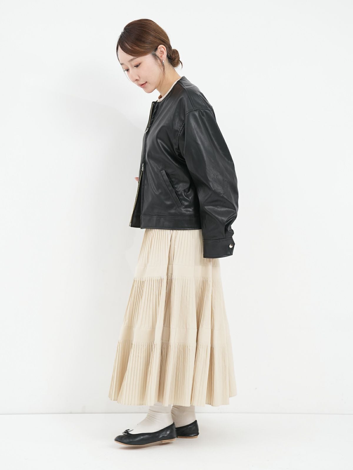 Dignite collier ] 3段プリーツスカート | FUKAYA FASHION STORES ONLINE