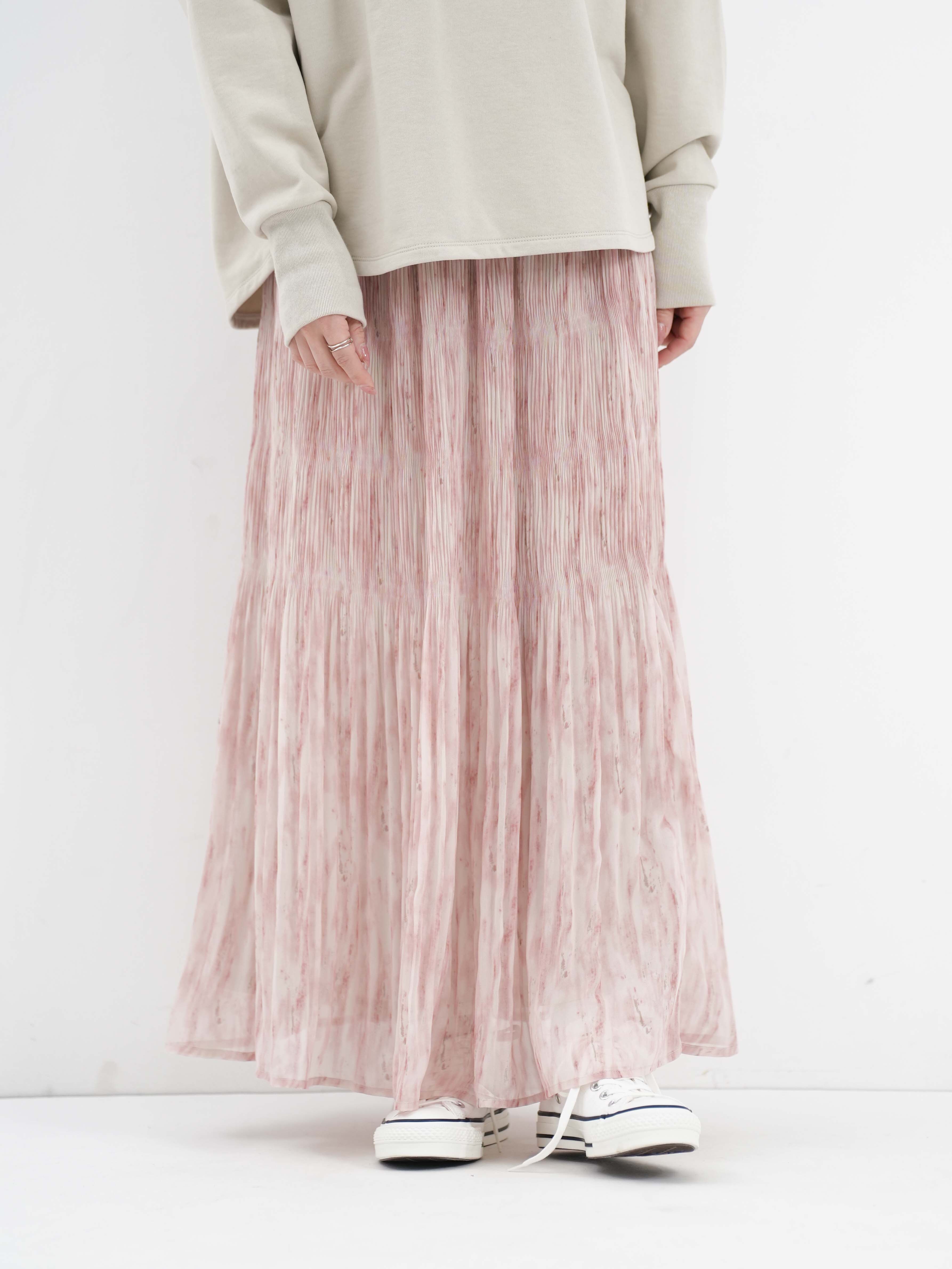 Quatre melange ] ぼかしプリーツスカート | FUKAYA FASHION STORES ONLINE