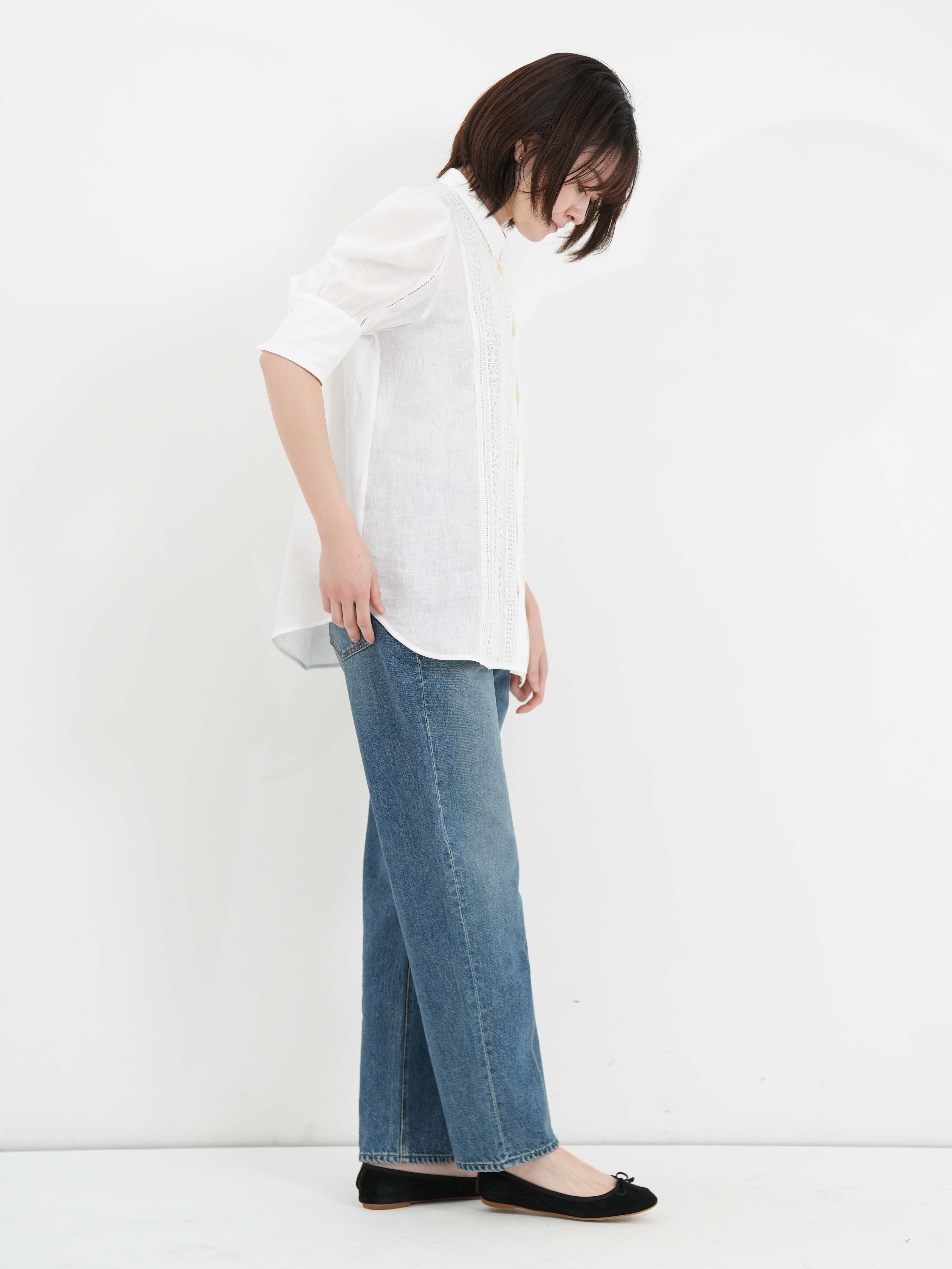 J&M DAVIDSON ] LINEN LACE BLOUSE / リネンレースブラウス | FUKAYA