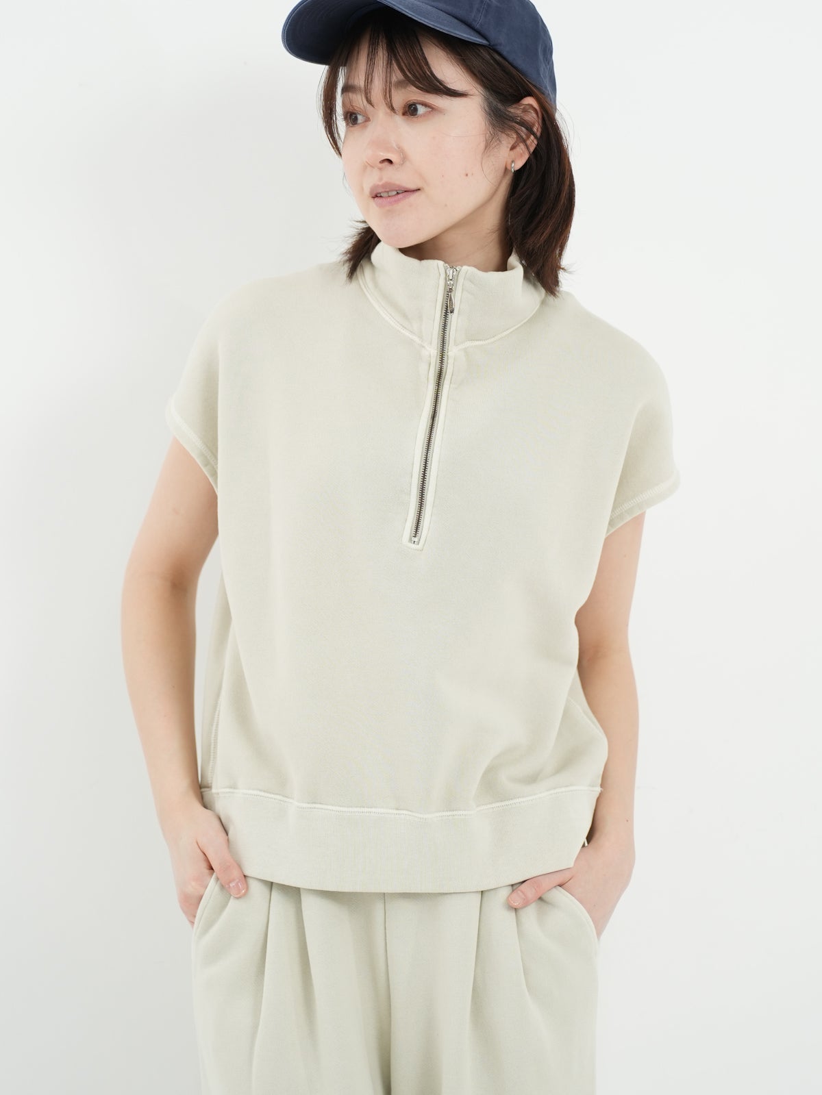 TICCA ] 裏毛ハーフZIPフレンチプルオーバー | FUKAYA FASHION STORES