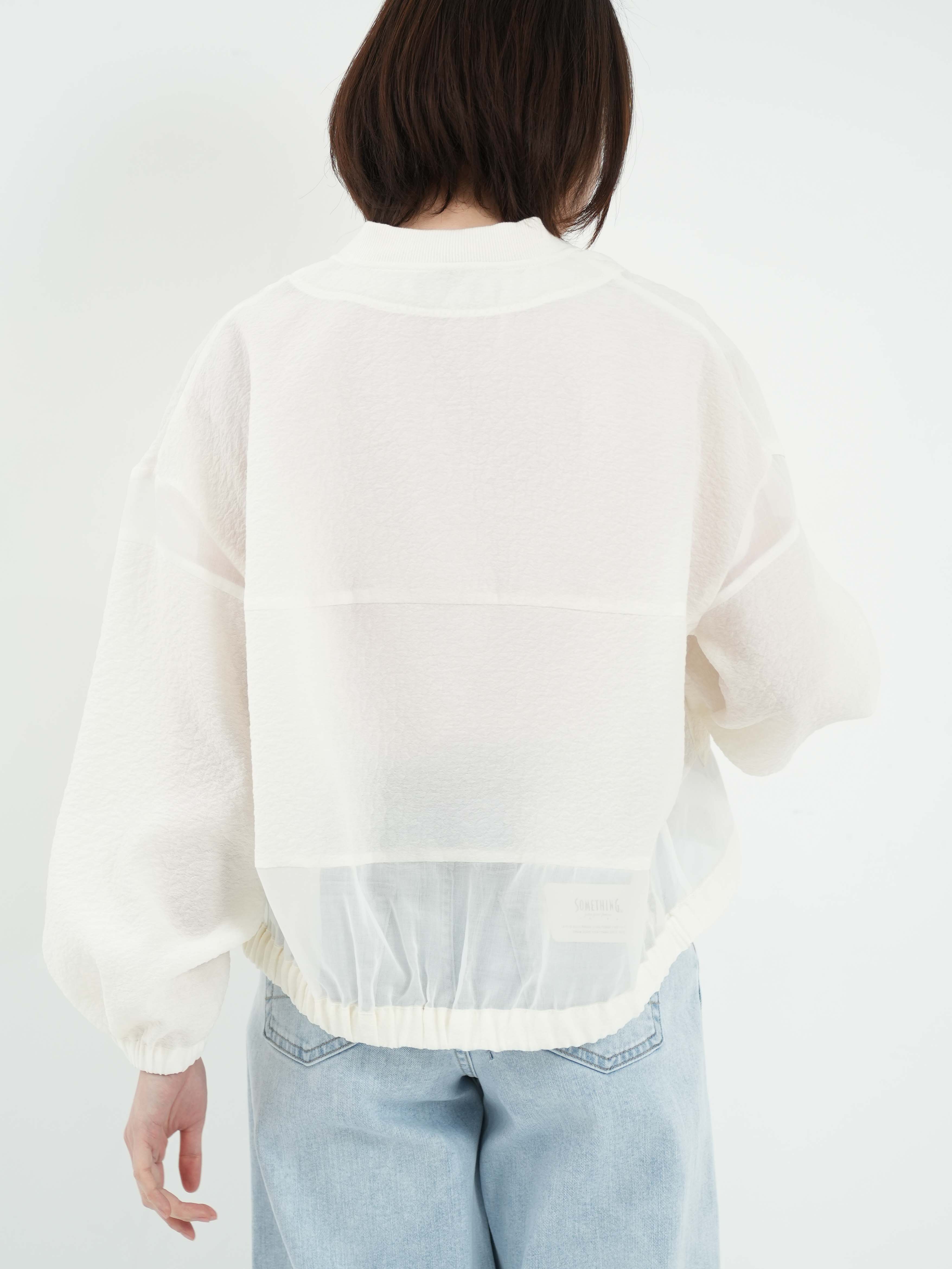 Lallia Mu ] シアーエンボスブルゾン | FUKAYA FASHION STORES ONLINE