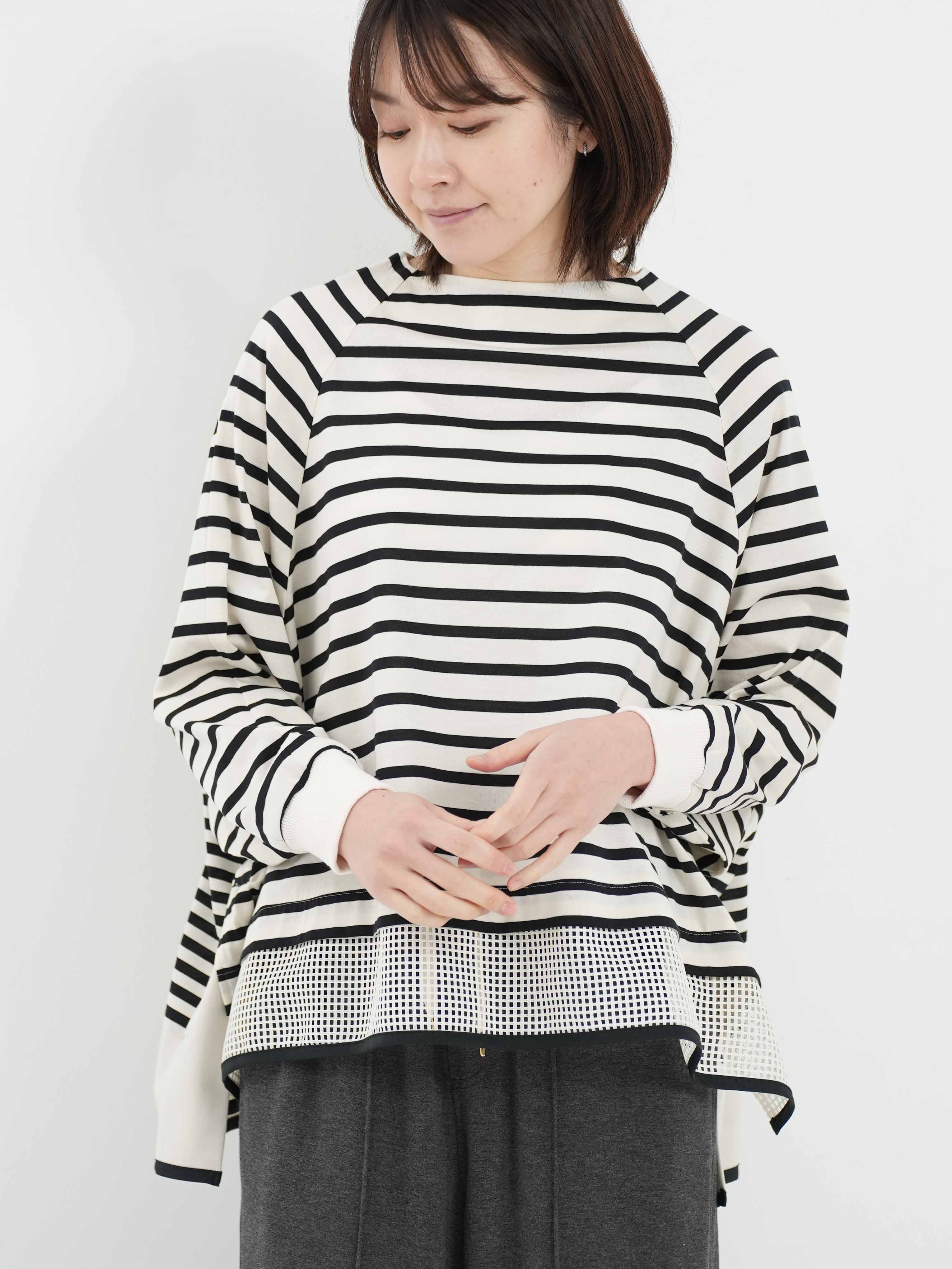 Lallia Mu ] ボーダーフレアプルオーバー | FUKAYA FASHION STORES ONLINE