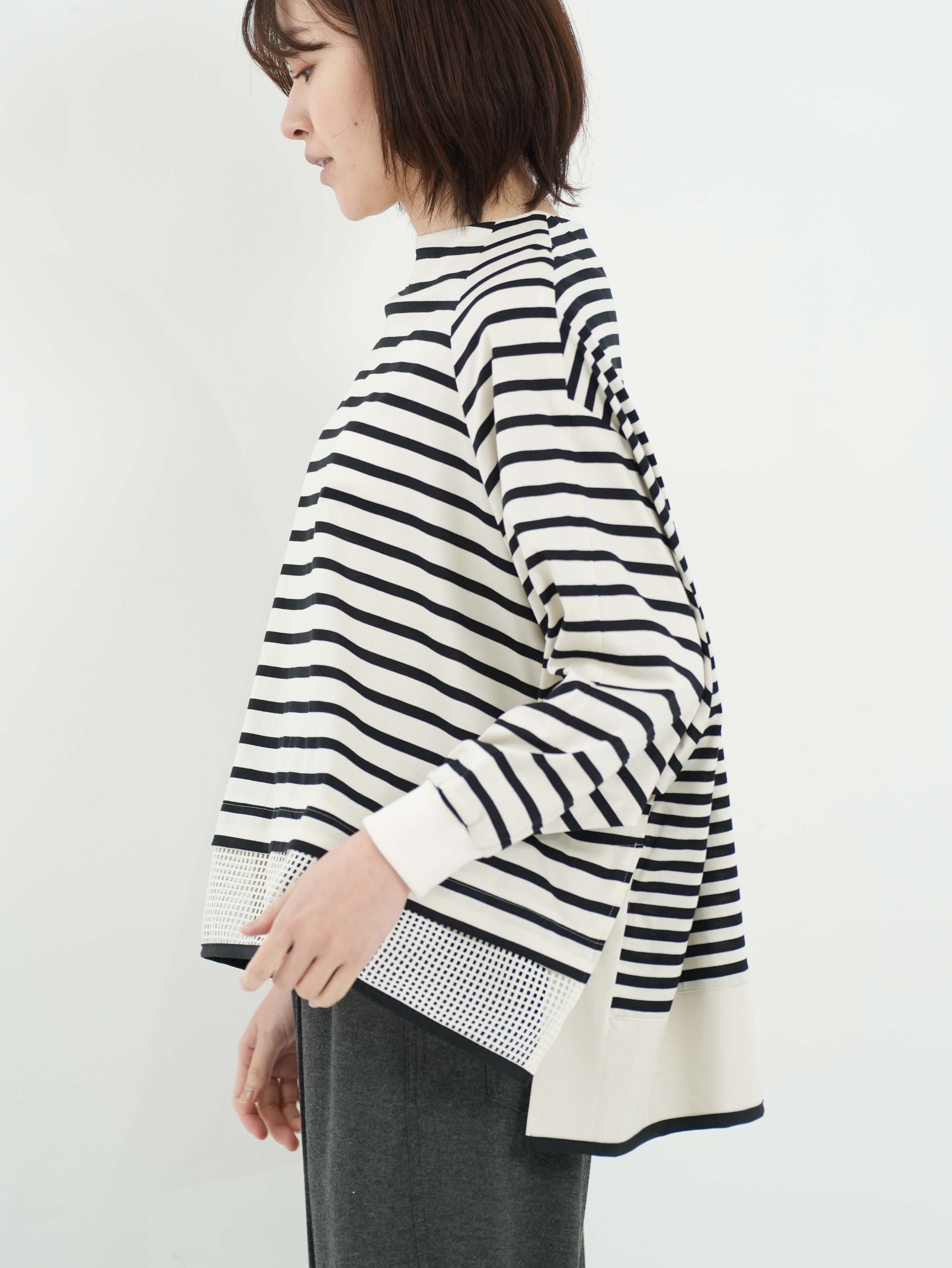 Lallia Mu ] ボーダーフレアプルオーバー | FUKAYA FASHION STORES ONLINE