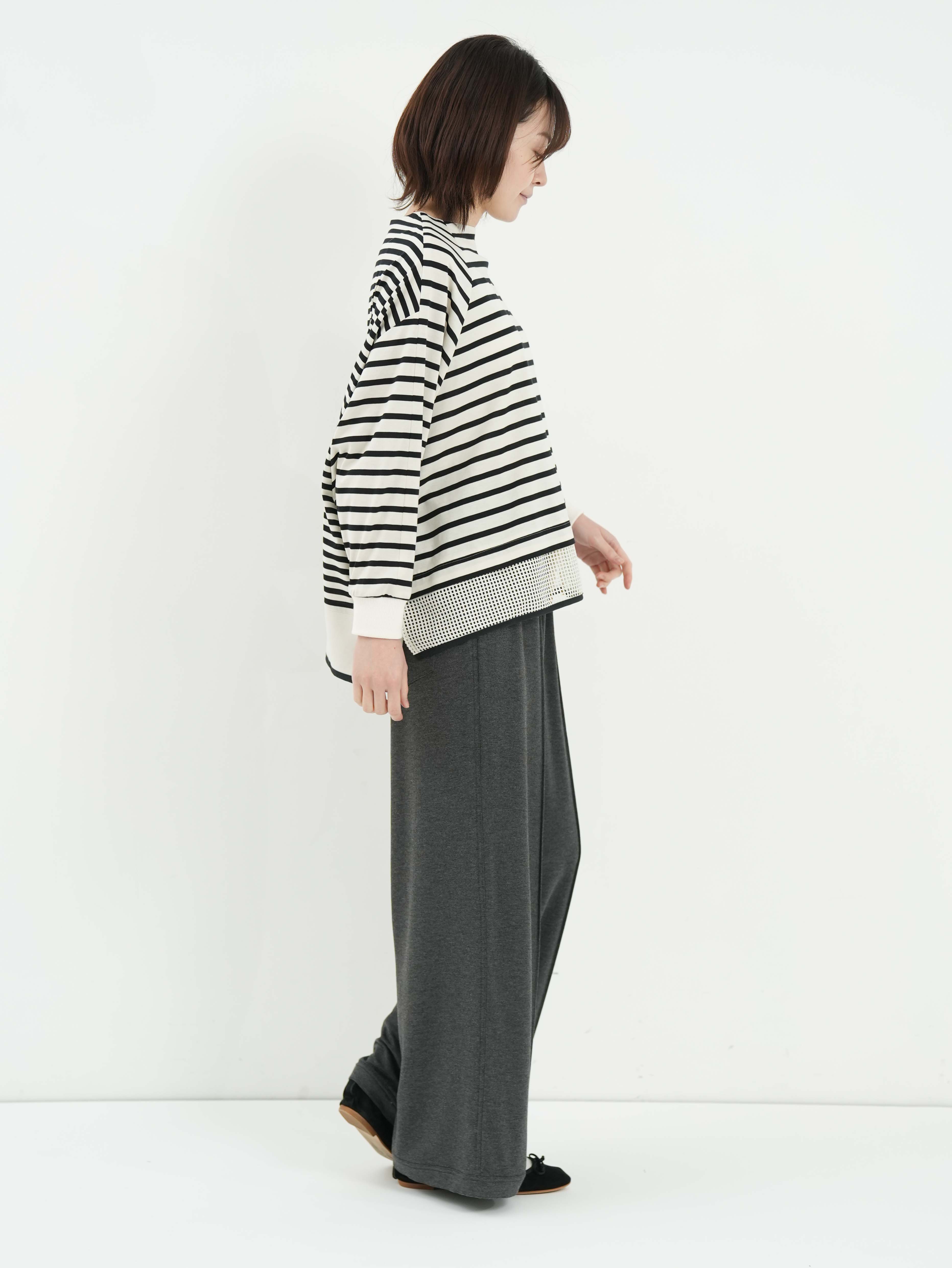 Lallia Mu ] ボーダーフレアプルオーバー | FUKAYA FASHION STORES ONLINE