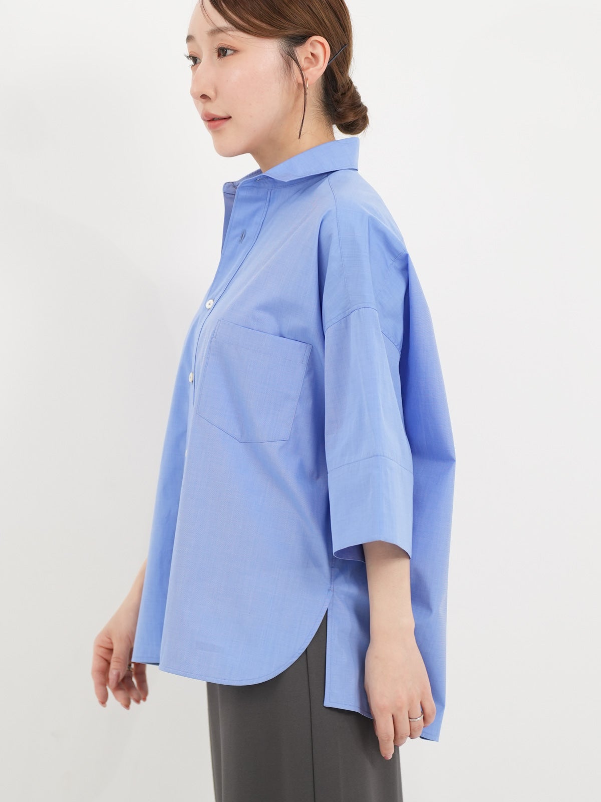 TICCA ] スクエア半袖ダブルカフスシャツ | FUKAYA FASHION STORES ONLINE