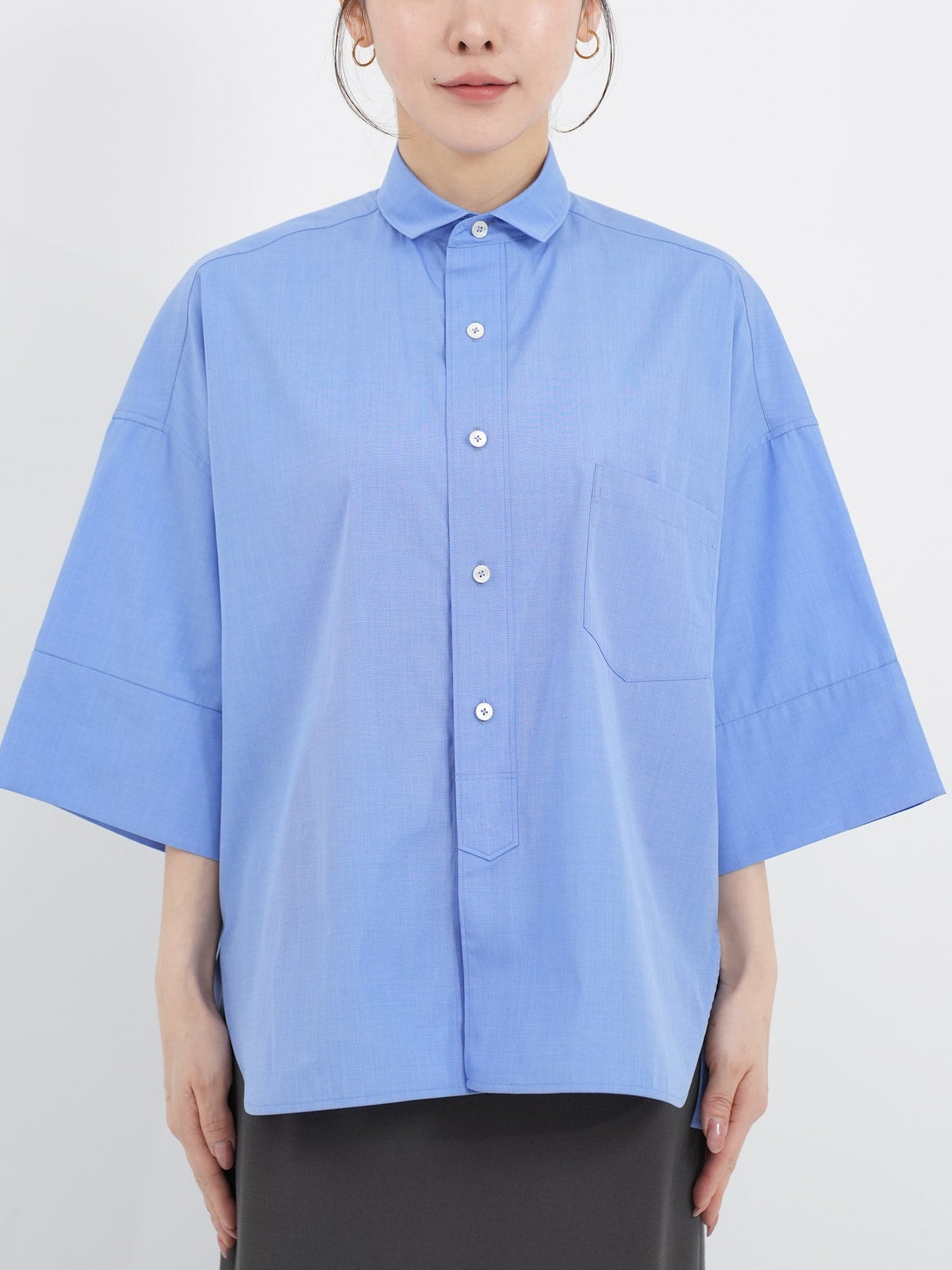 TICCA ] スクエア半袖ダブルカフスシャツ | FUKAYA FASHION STORES ONLINE