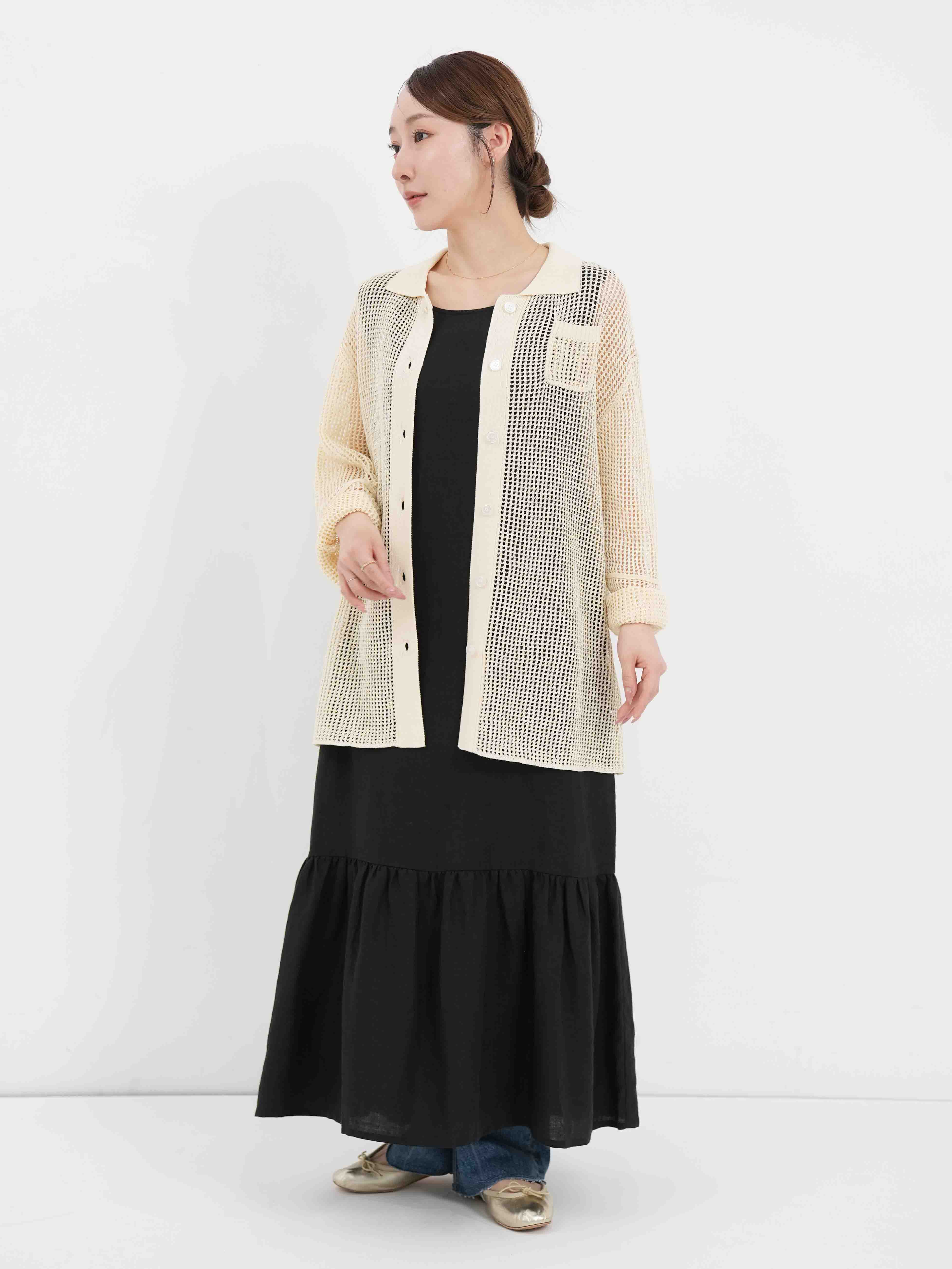LEQUIO ] GATHER HEM ONEPIECE / ギャザーヘムワンピース | FUKAYA