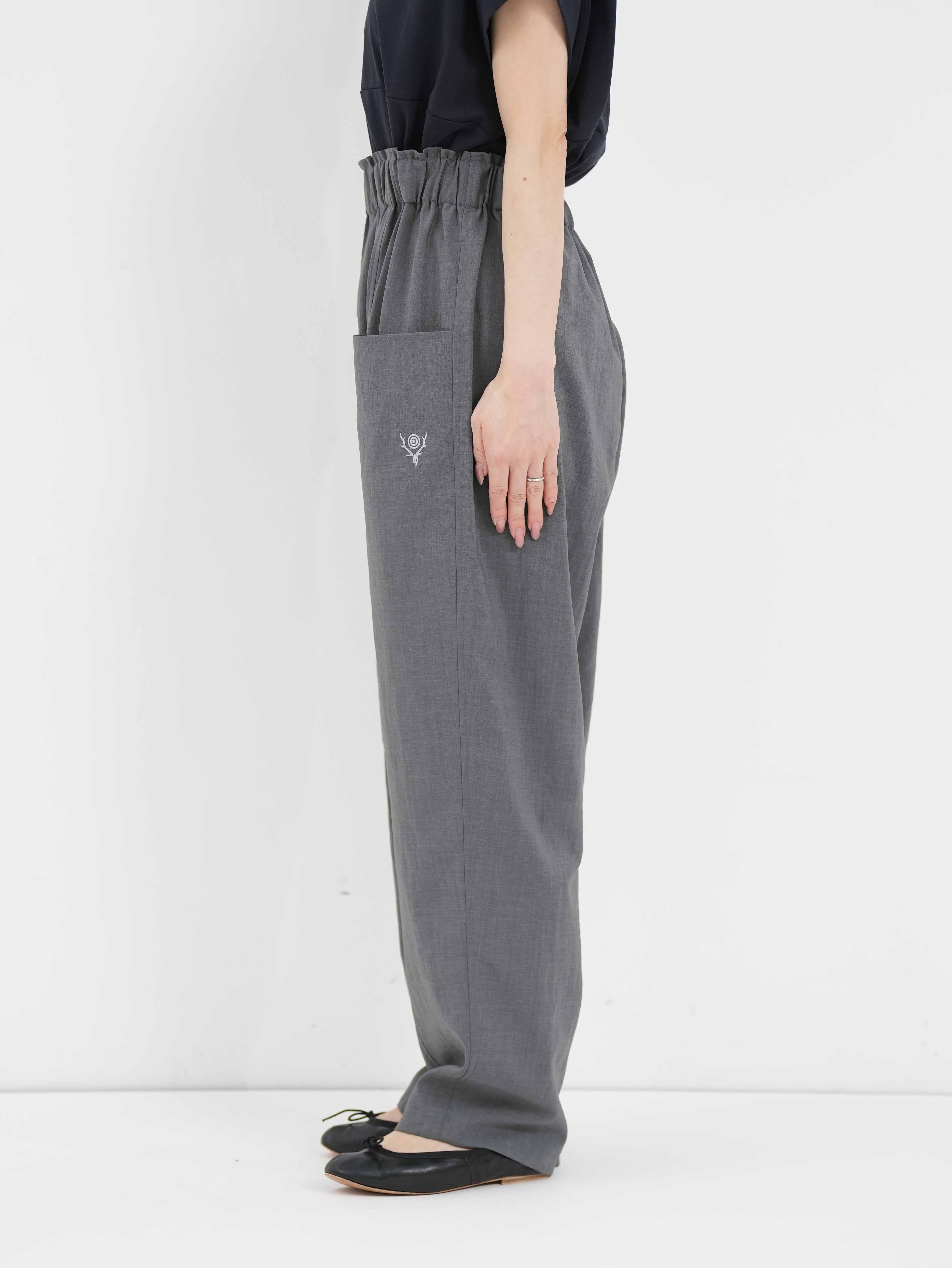 South2 West8 ] Army String Pant - Poly Oxford | FUKAYA FASHION