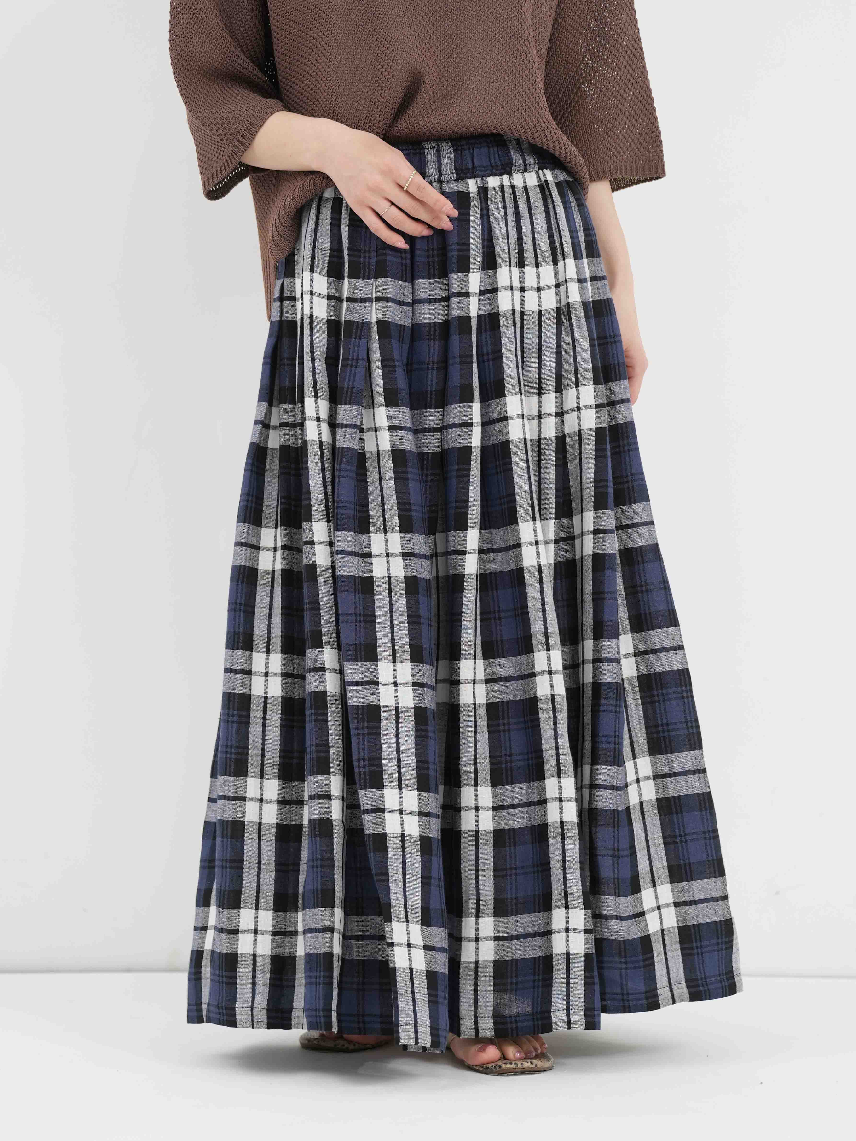 O'NEIL OF DUBLIN ] リネンタックロングスカート | FUKAYA FASHION