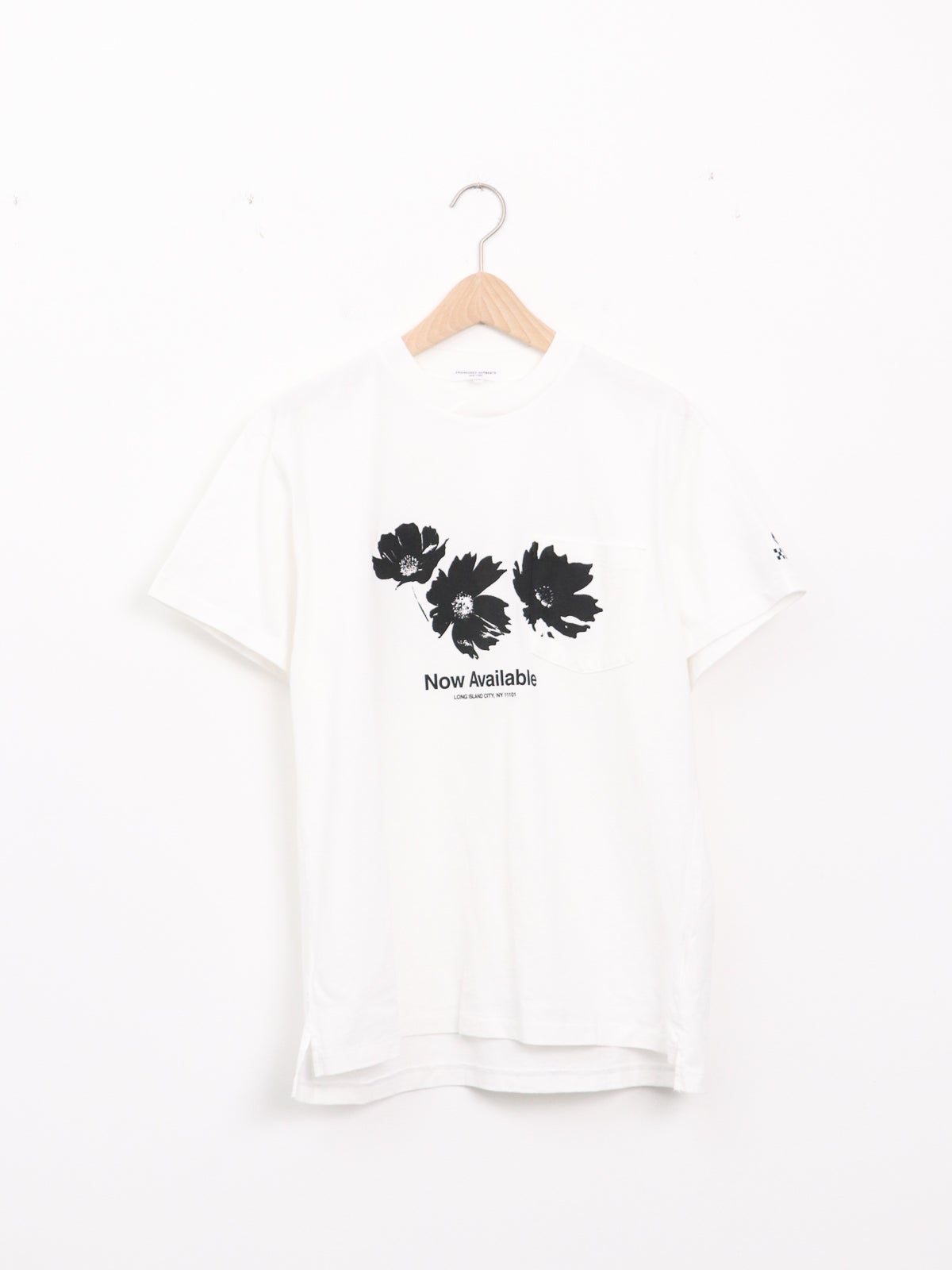 ENGINEERED GARMENTS ] Printed Cross Crew Neck T-shirt | FUKAYA