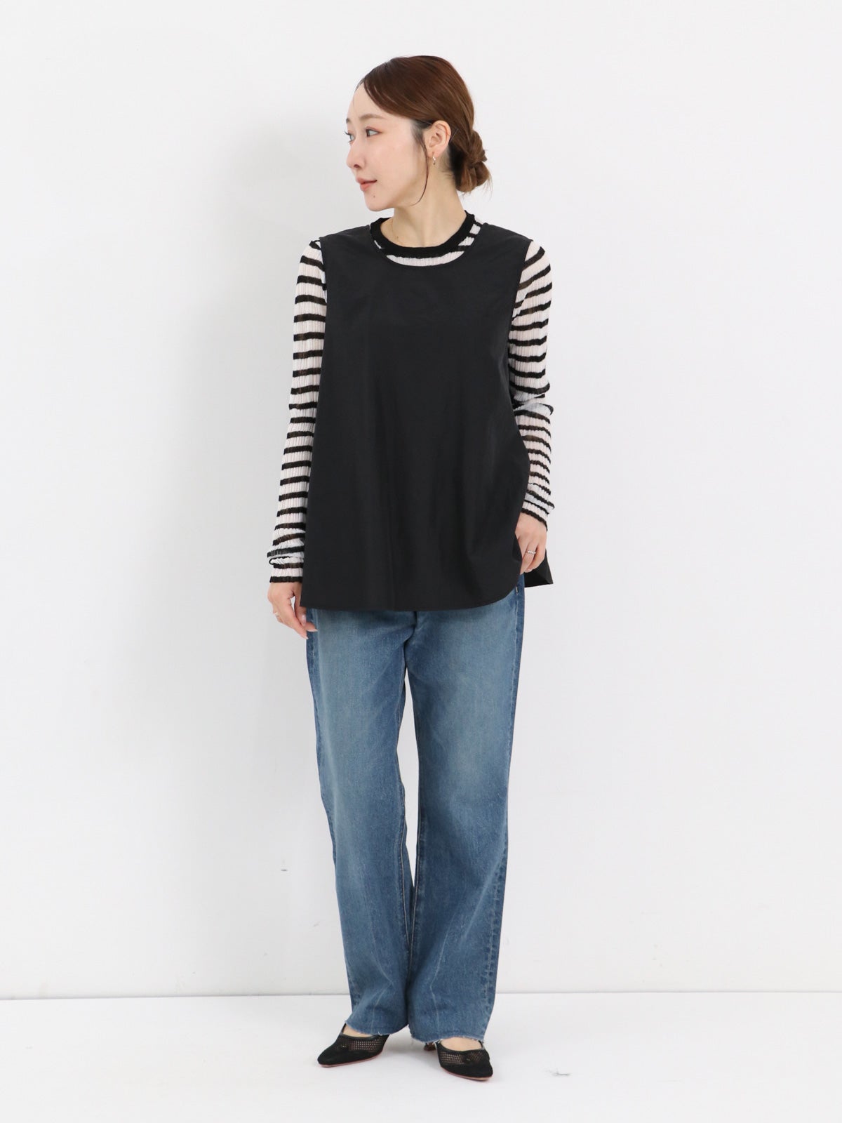model : 157cm 着用サイズ 36
