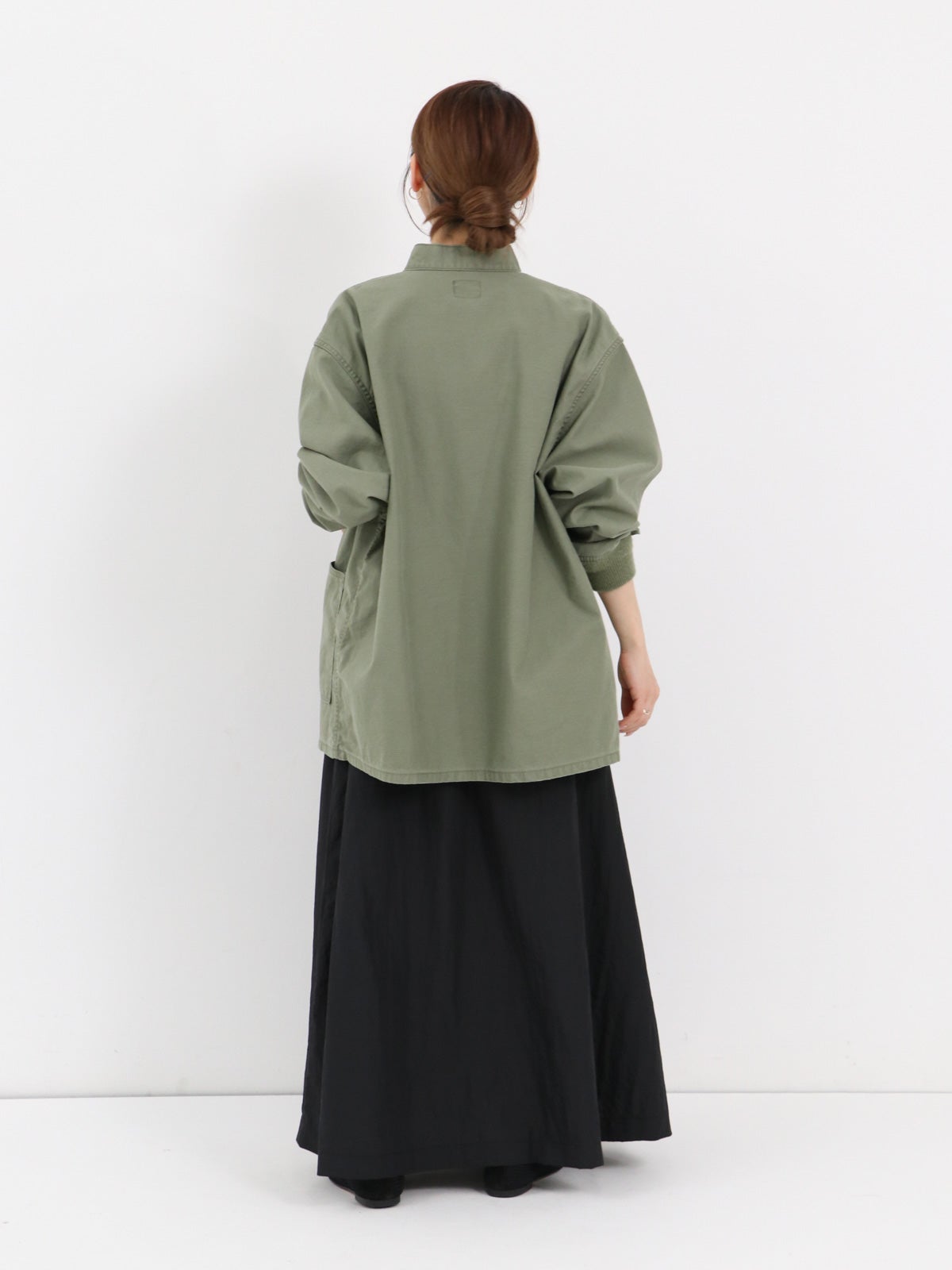 Needles ] Army Shirt - Reversed Sateen | FUKAYA FASHION STORES ONLINE