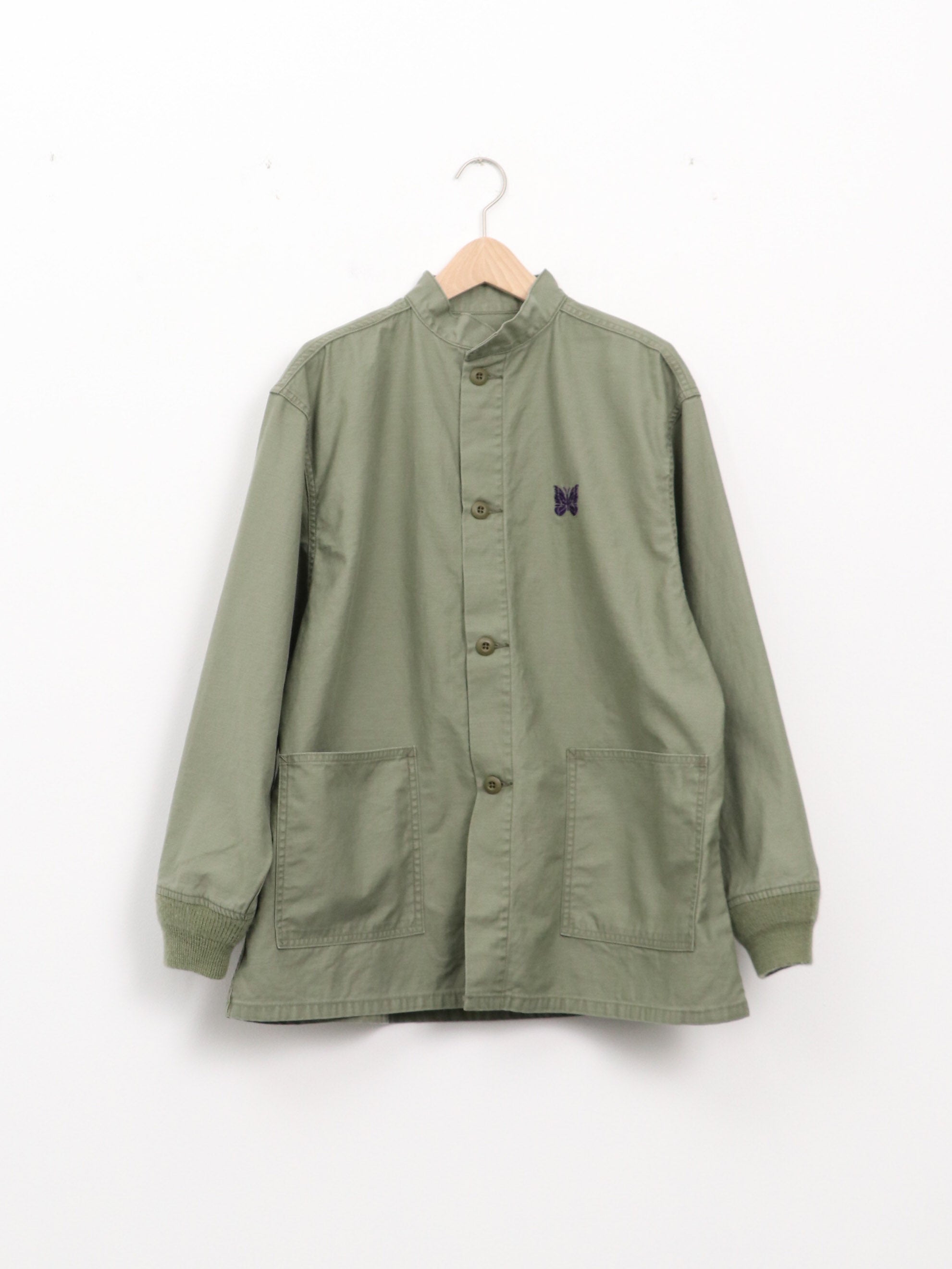 Needles ] Army Shirt - Reversed Sateen | FUKAYA FASHION STORES ONLINE
