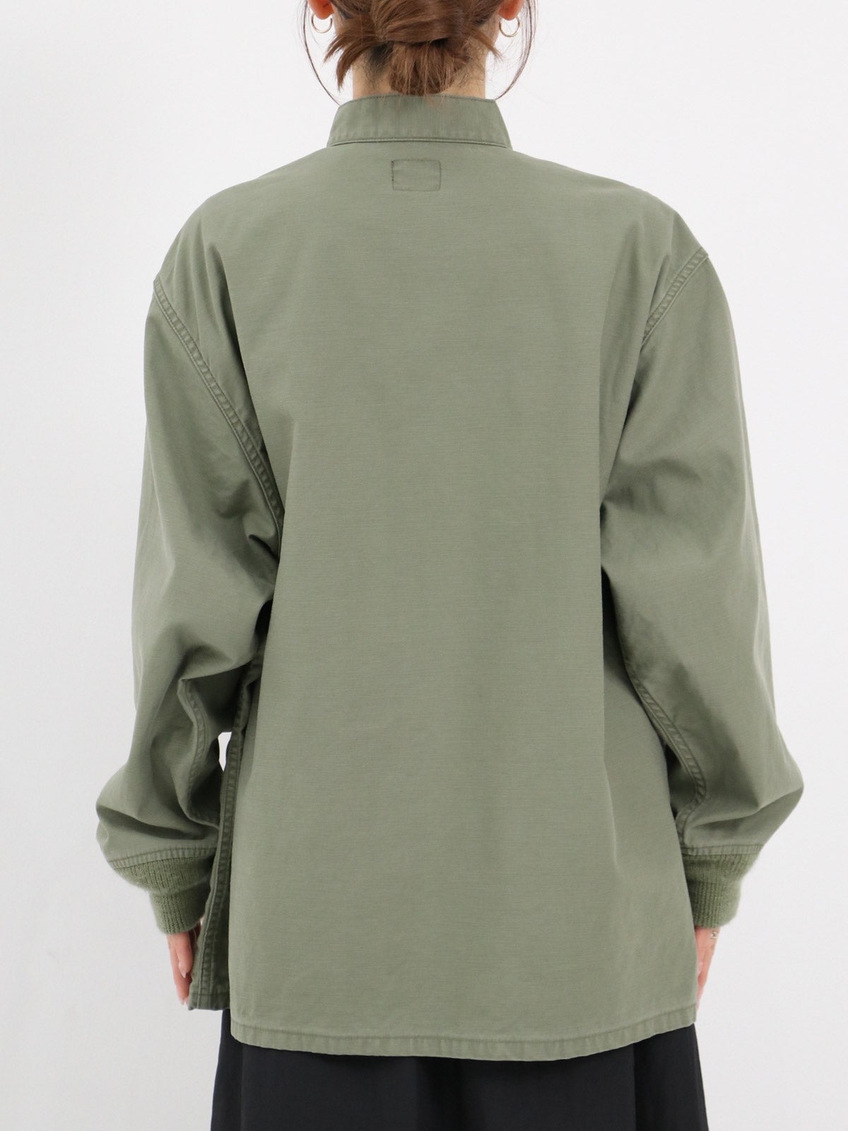 Needles ] Army Shirt - Reversed Sateen | FUKAYA FASHION STORES ONLINE