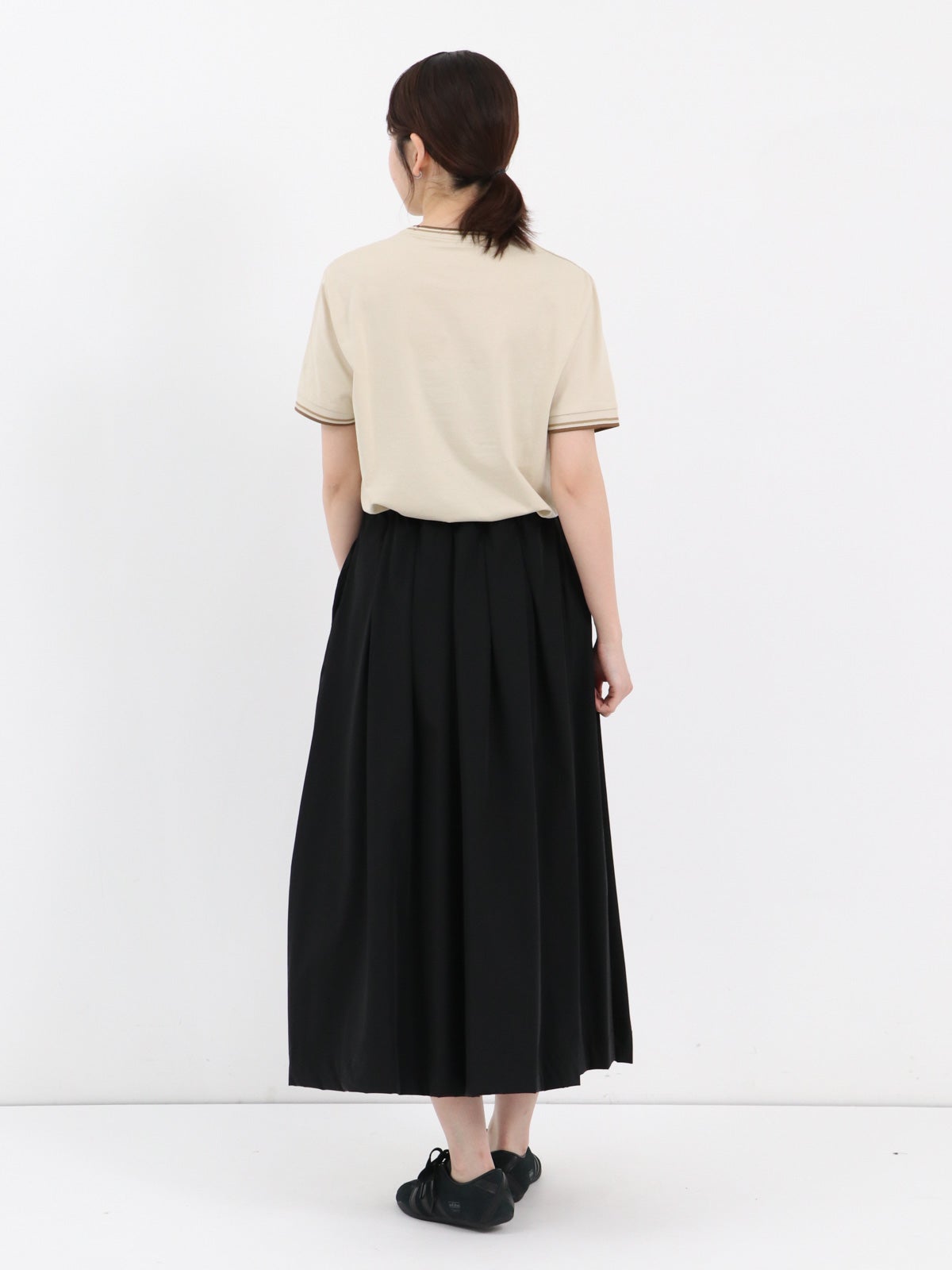 ATELIER SIX ] ナイロンストレッチギャザースカート | FUKAYA FASHION