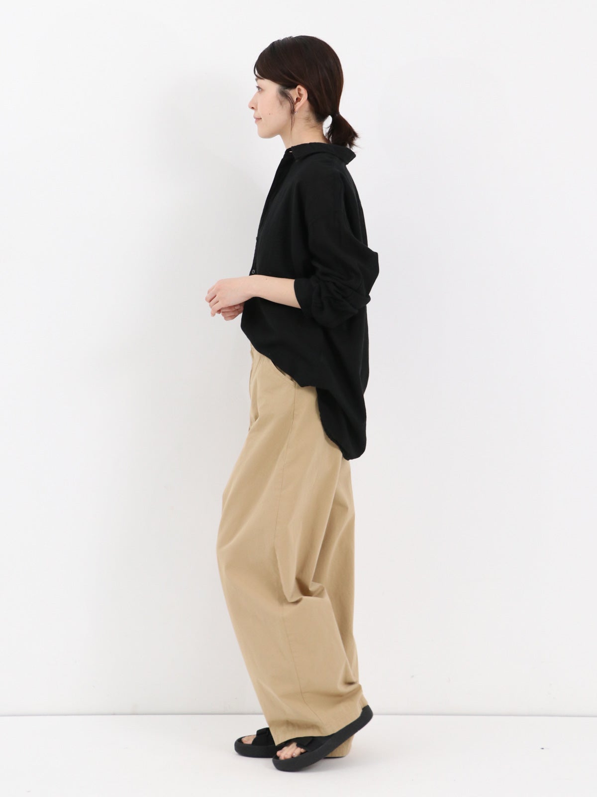 BLUE DE BRESSE ] 別注 コットンツイルヴィンテージワッシャーパンツ