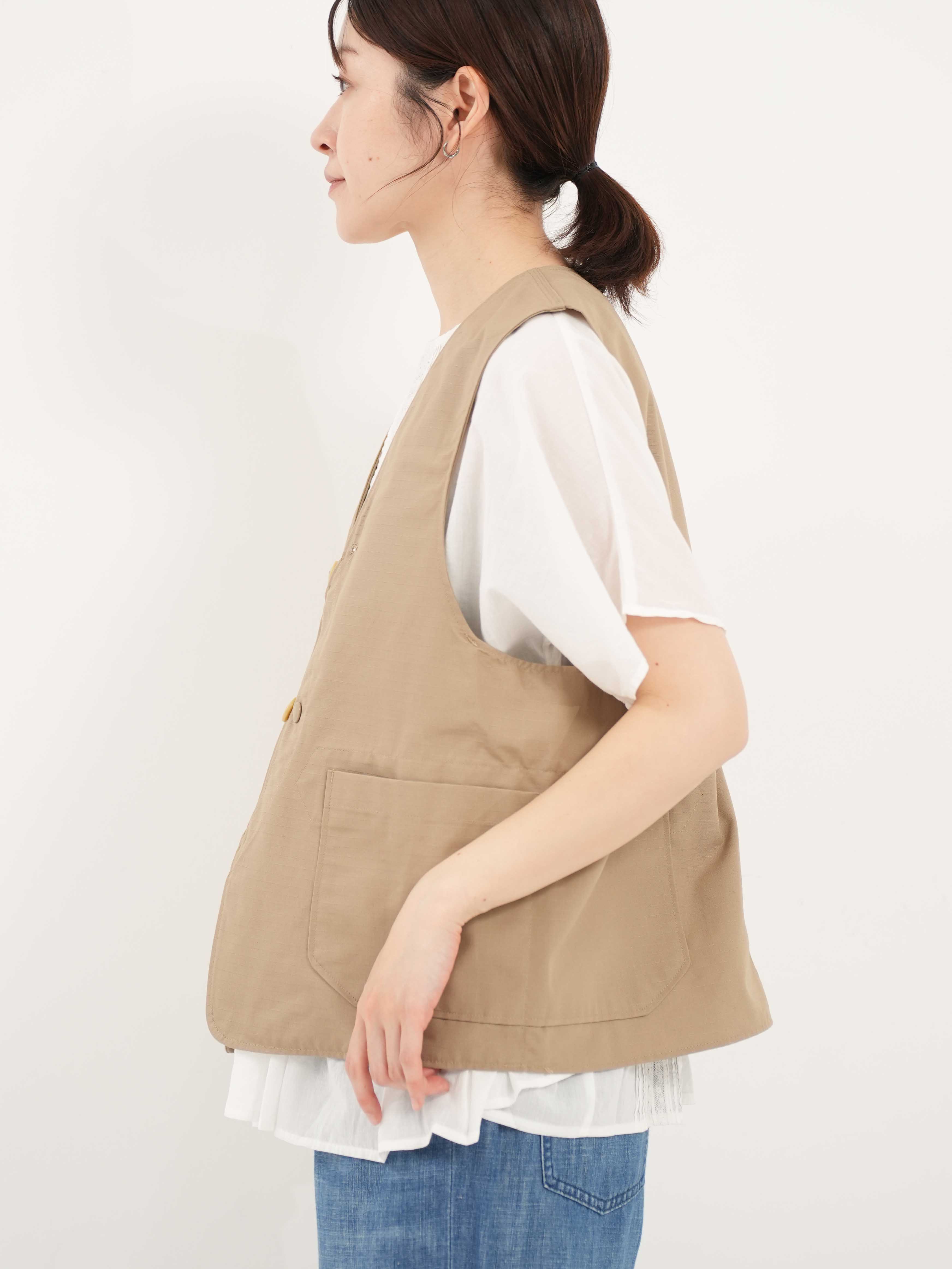 ENGINEERED GARMENTS ] Upland Vest - Cotton Ripstop | FUKAYA