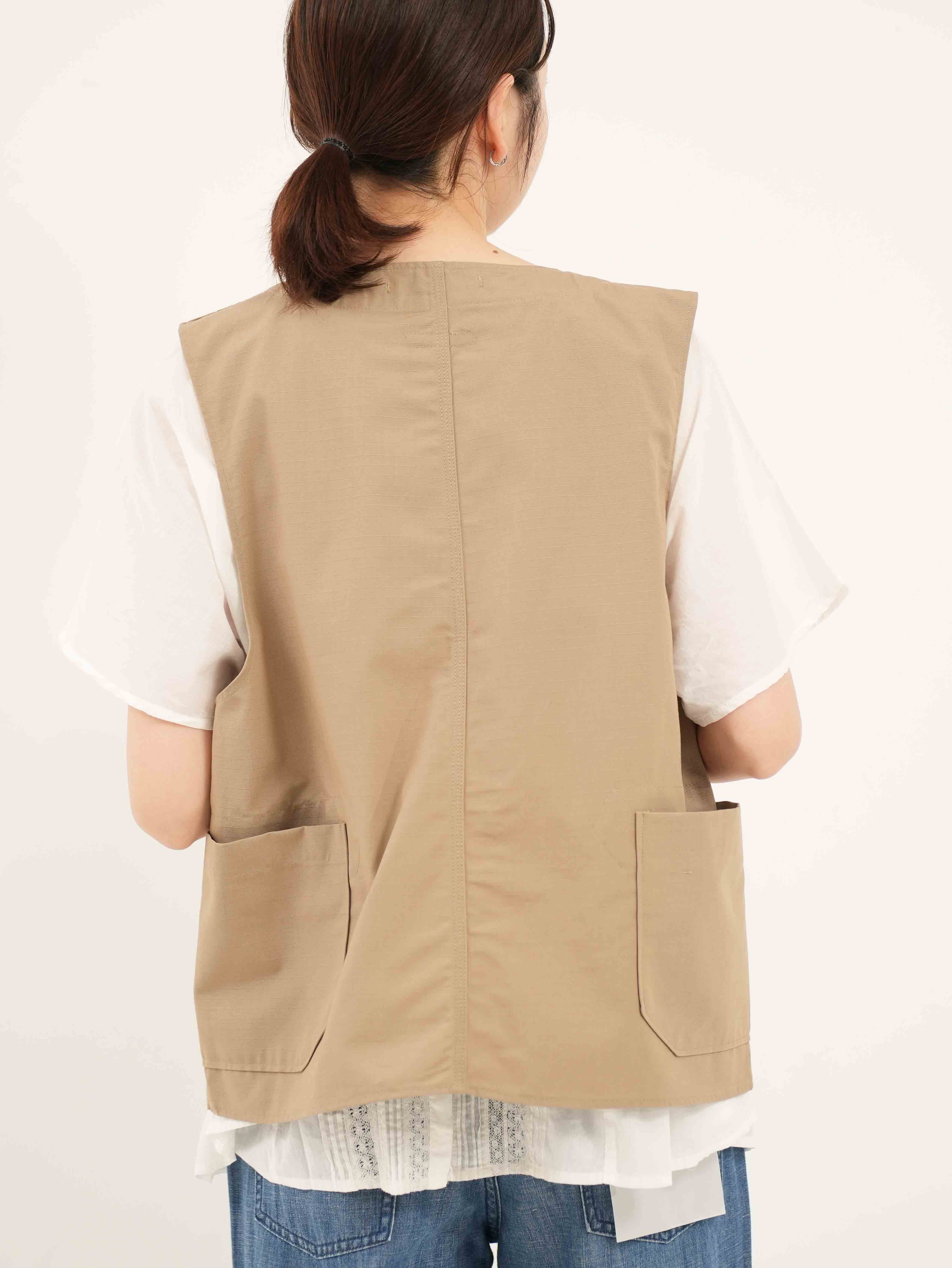 ENGINEERED GARMENTS ] Upland Vest - Cotton Ripstop | FUKAYA