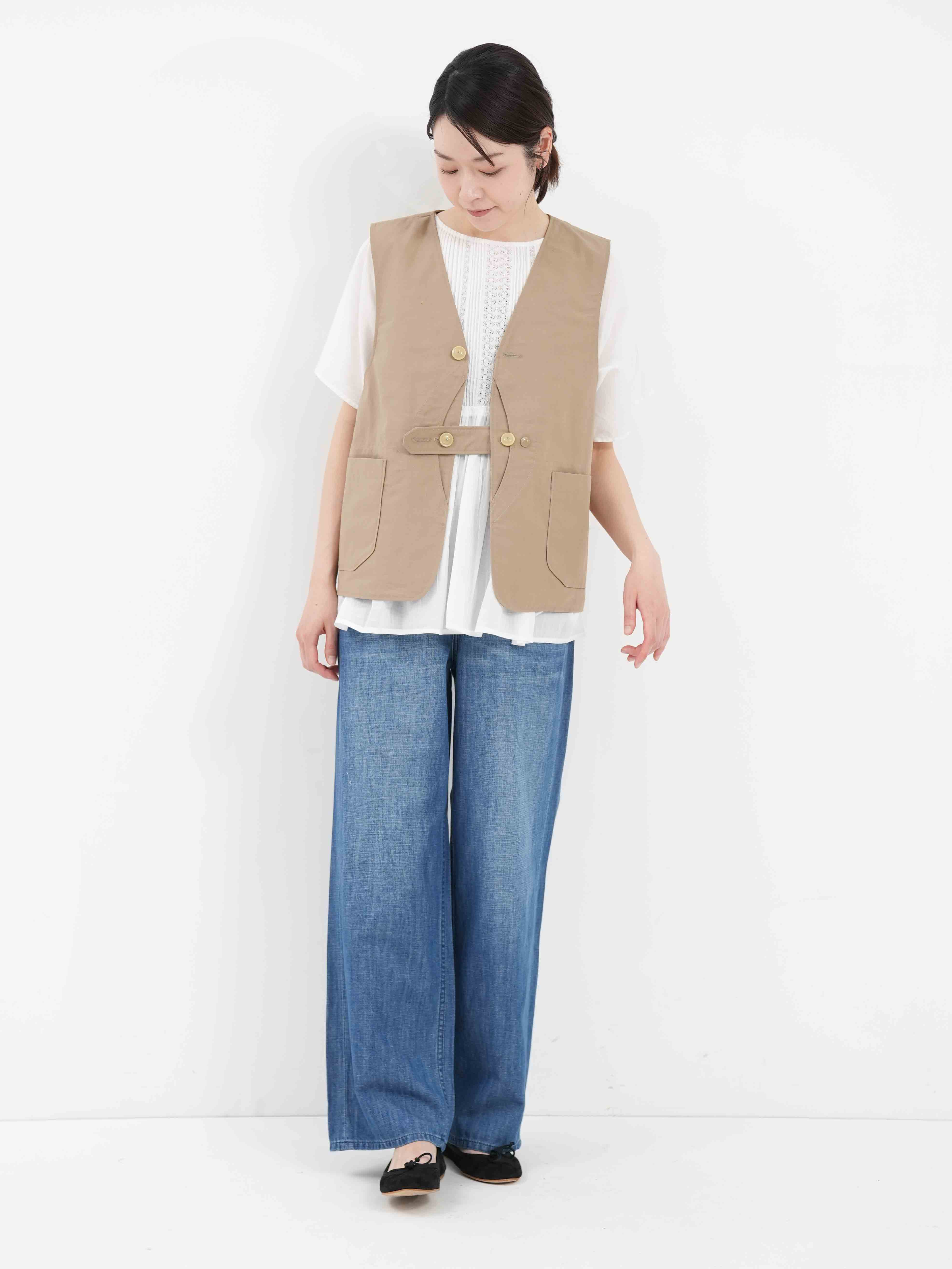 ENGINEERED GARMENTS ] Upland Vest - Cotton Ripstop | FUKAYA