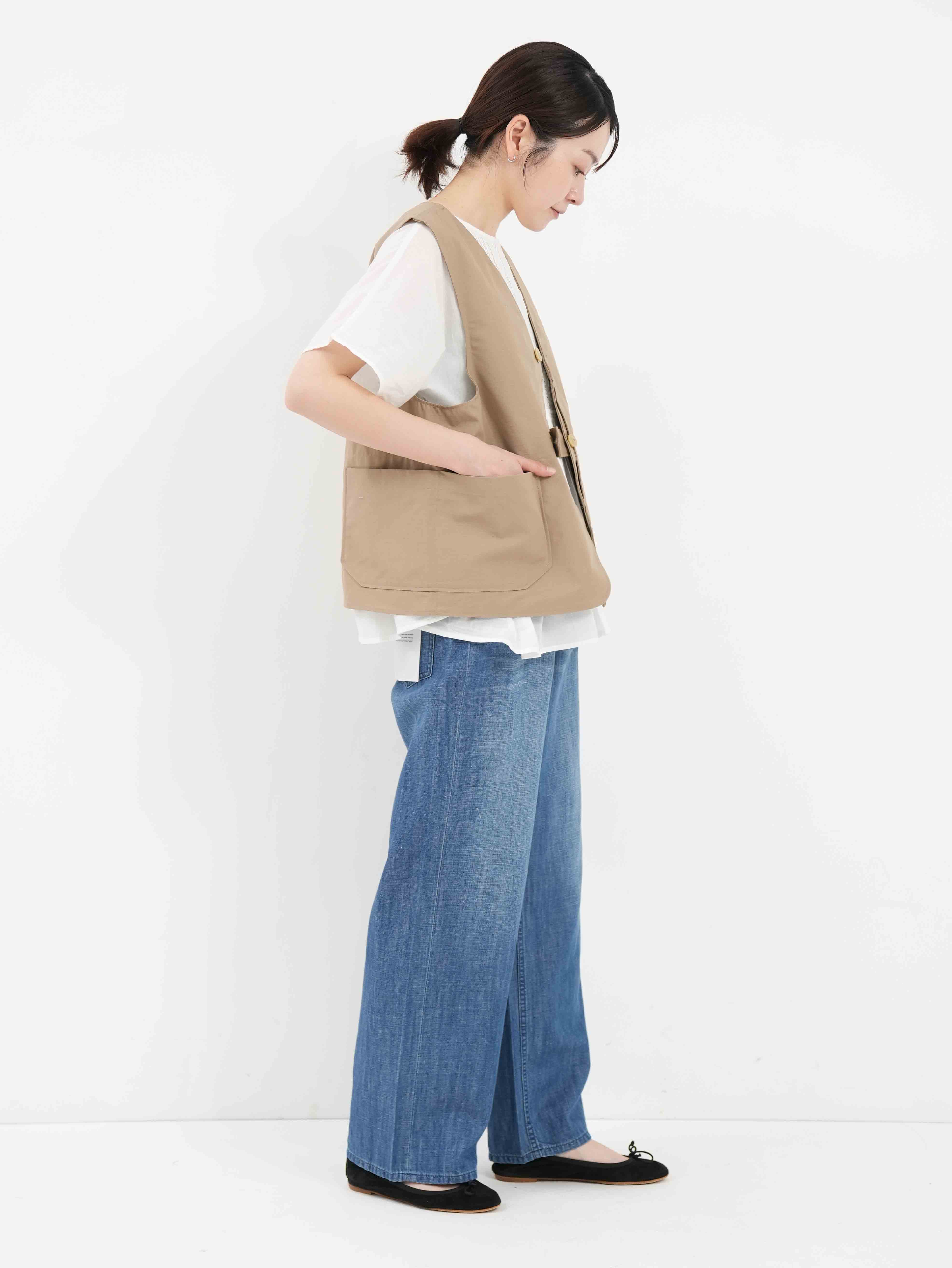 ENGINEERED GARMENTS ] Upland Vest - Cotton Ripstop | FUKAYA
