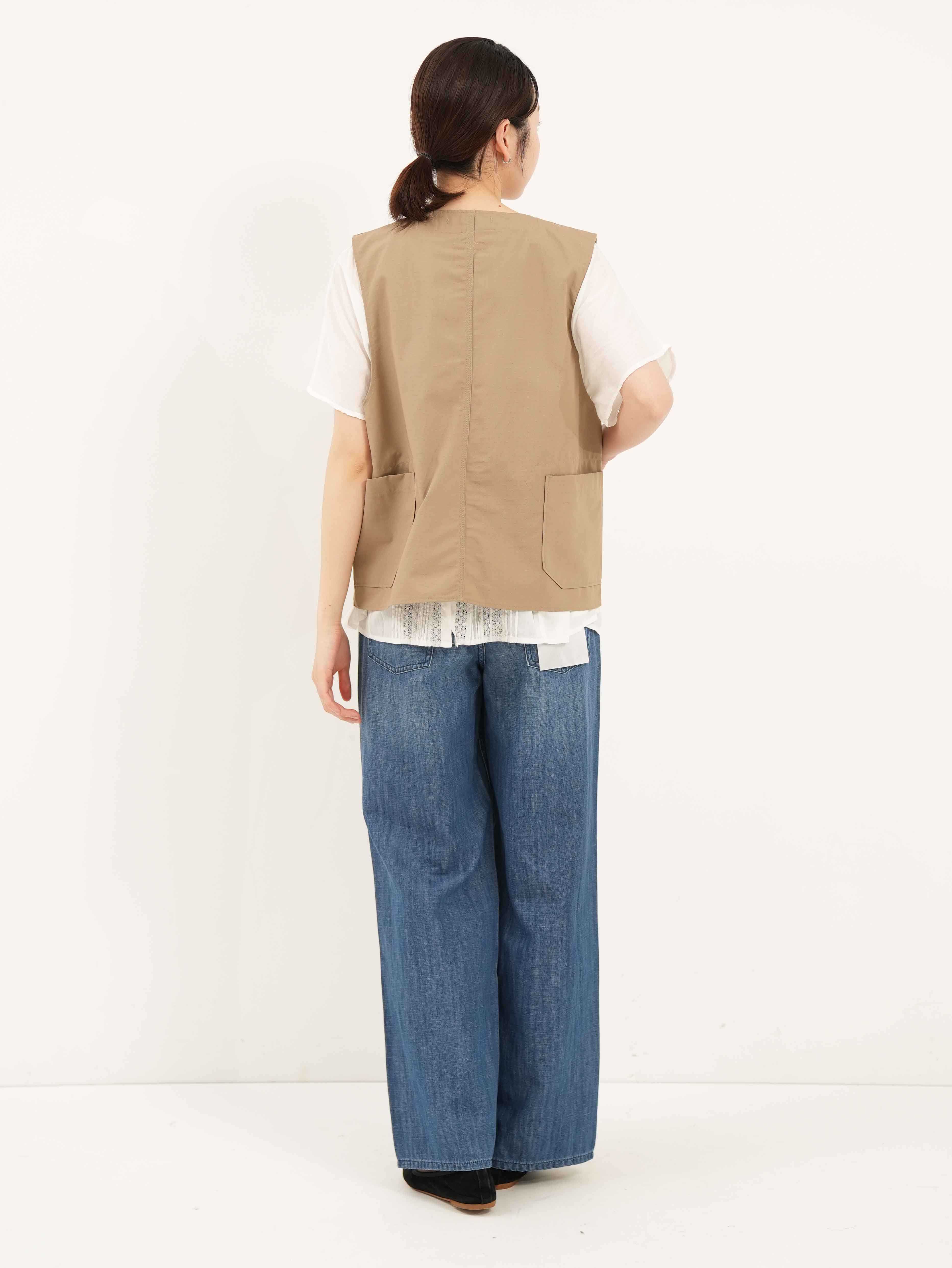 ENGINEERED GARMENTS ] Upland Vest - Cotton Ripstop | FUKAYA