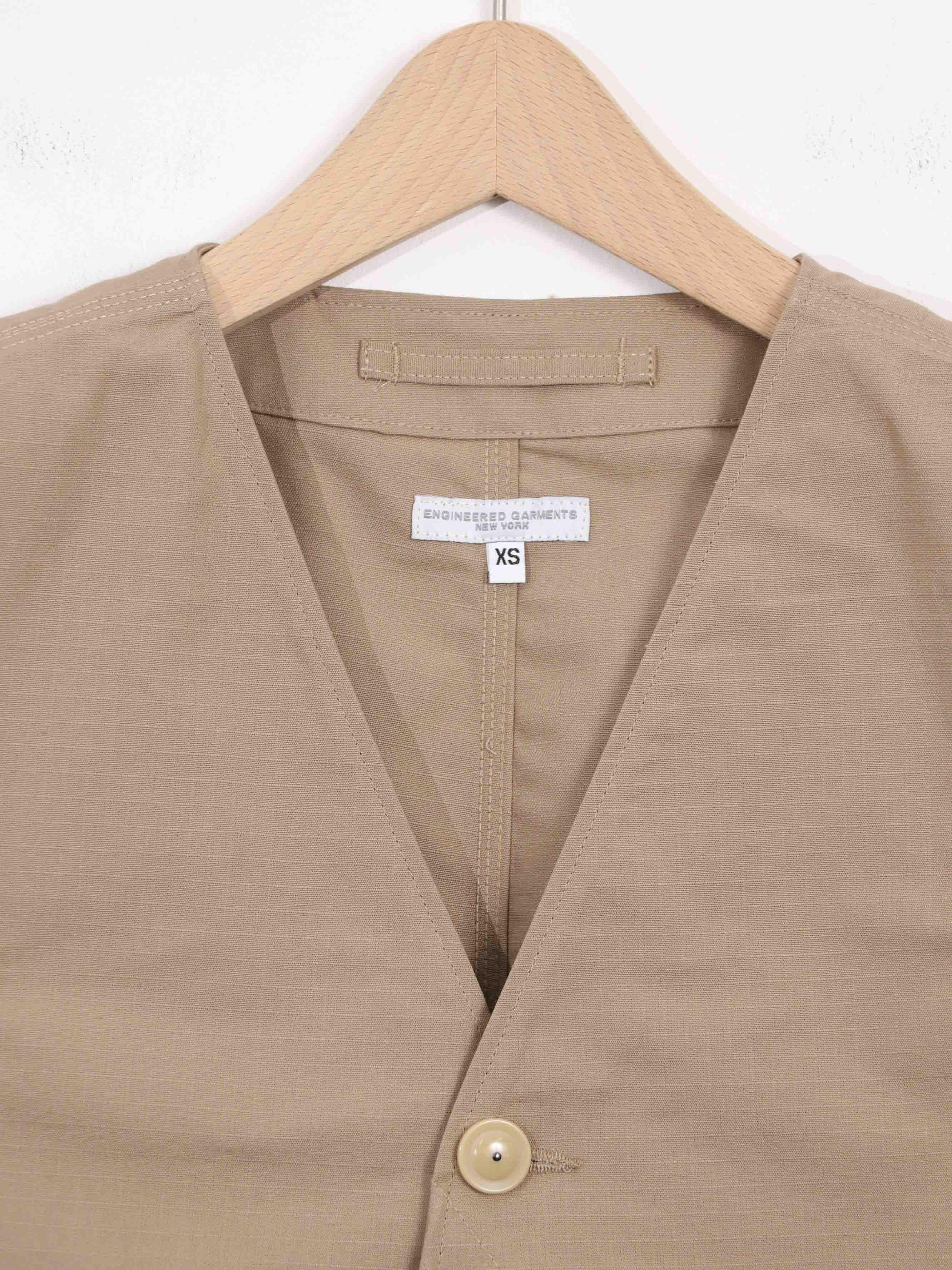 ENGINEERED GARMENTS ] Upland Vest - Cotton Ripstop | FUKAYA