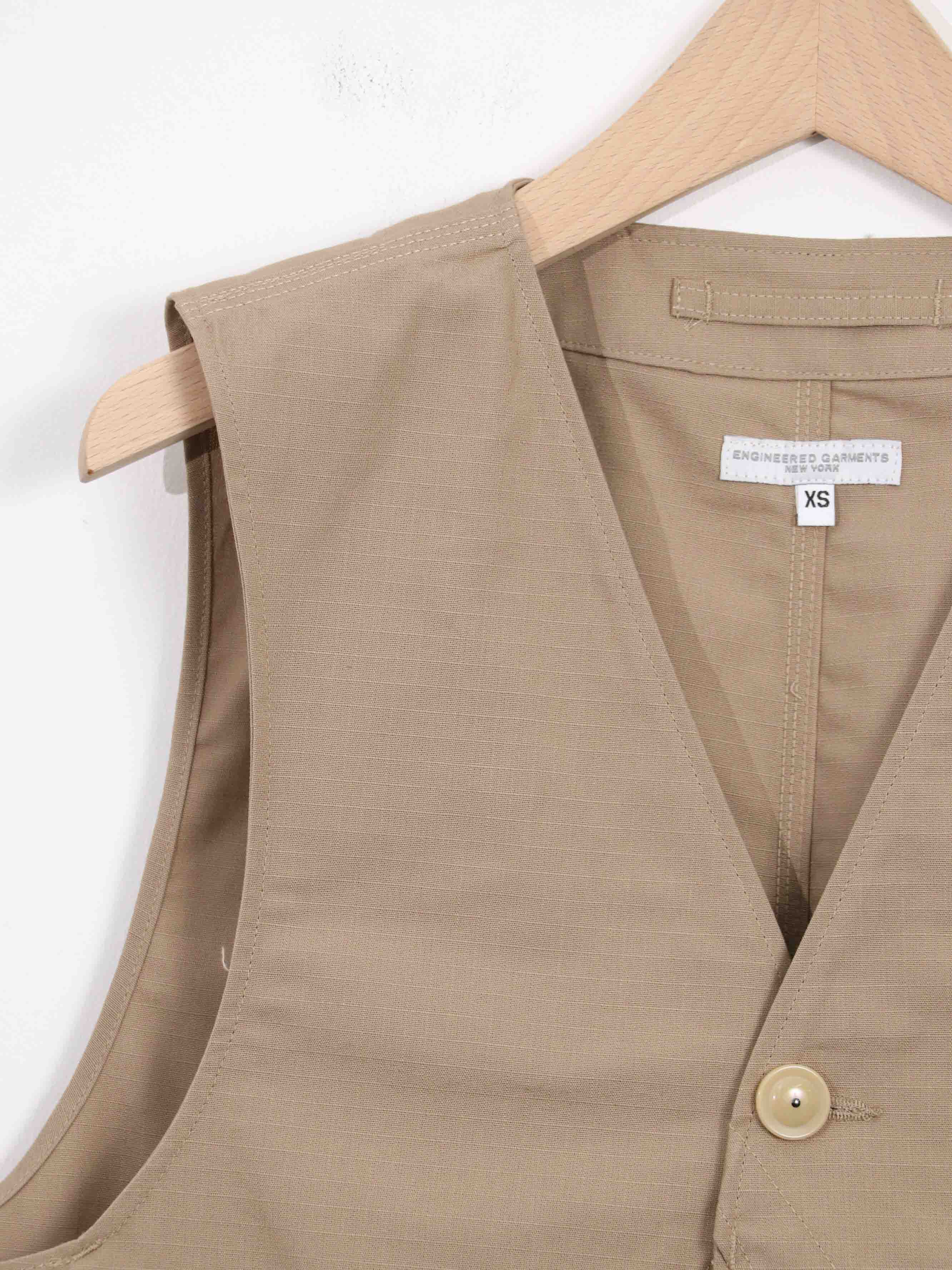ENGINEERED GARMENTS ] Upland Vest - Cotton Ripstop | FUKAYA