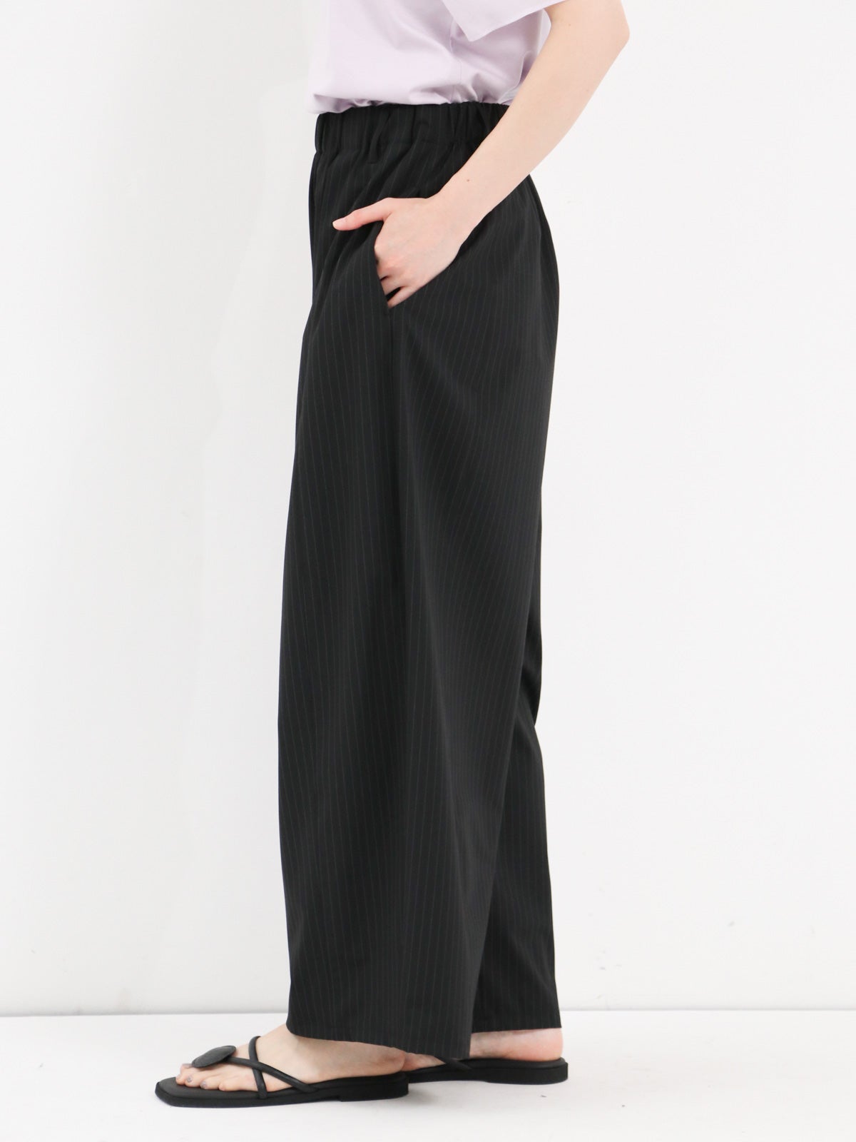 AQUAFITS ] ゴムギャザーパンツ - Stripe | FUKAYA FASHION STORES ONLINE