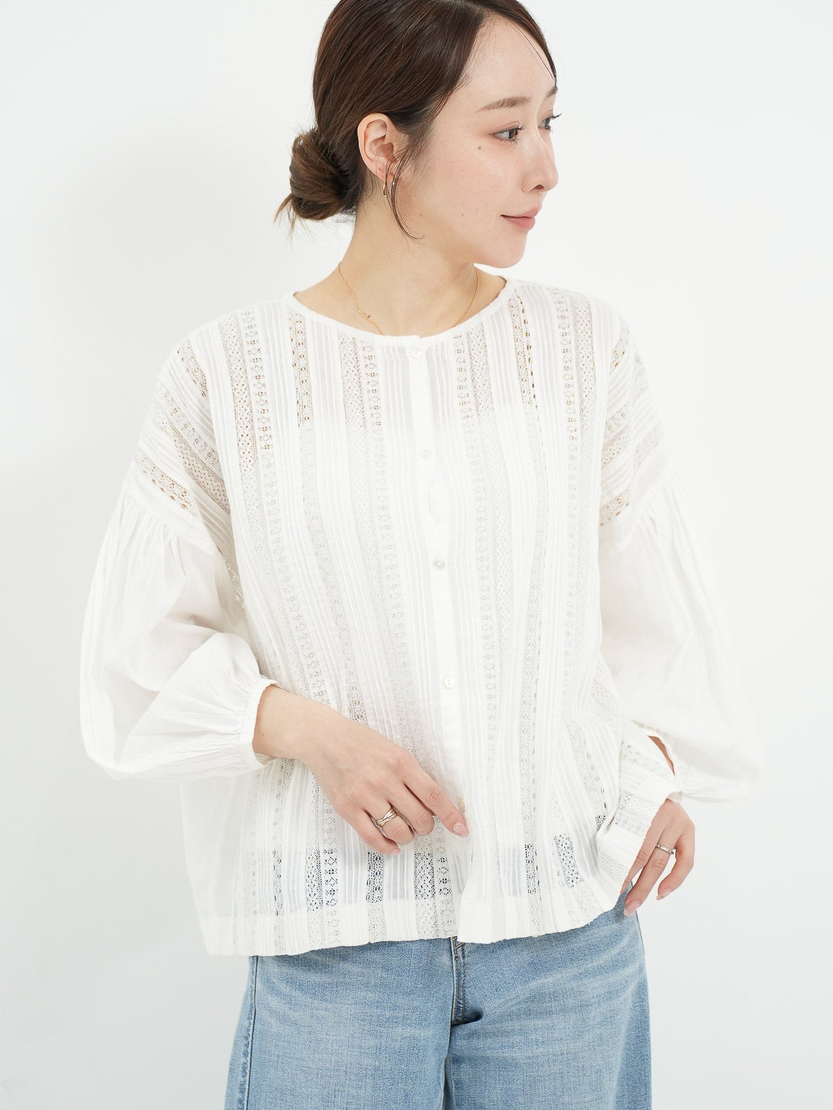 2014F/W ブラウス セール】 【セレモニー/華やか】2WAYボウタイブラウス （シャツ